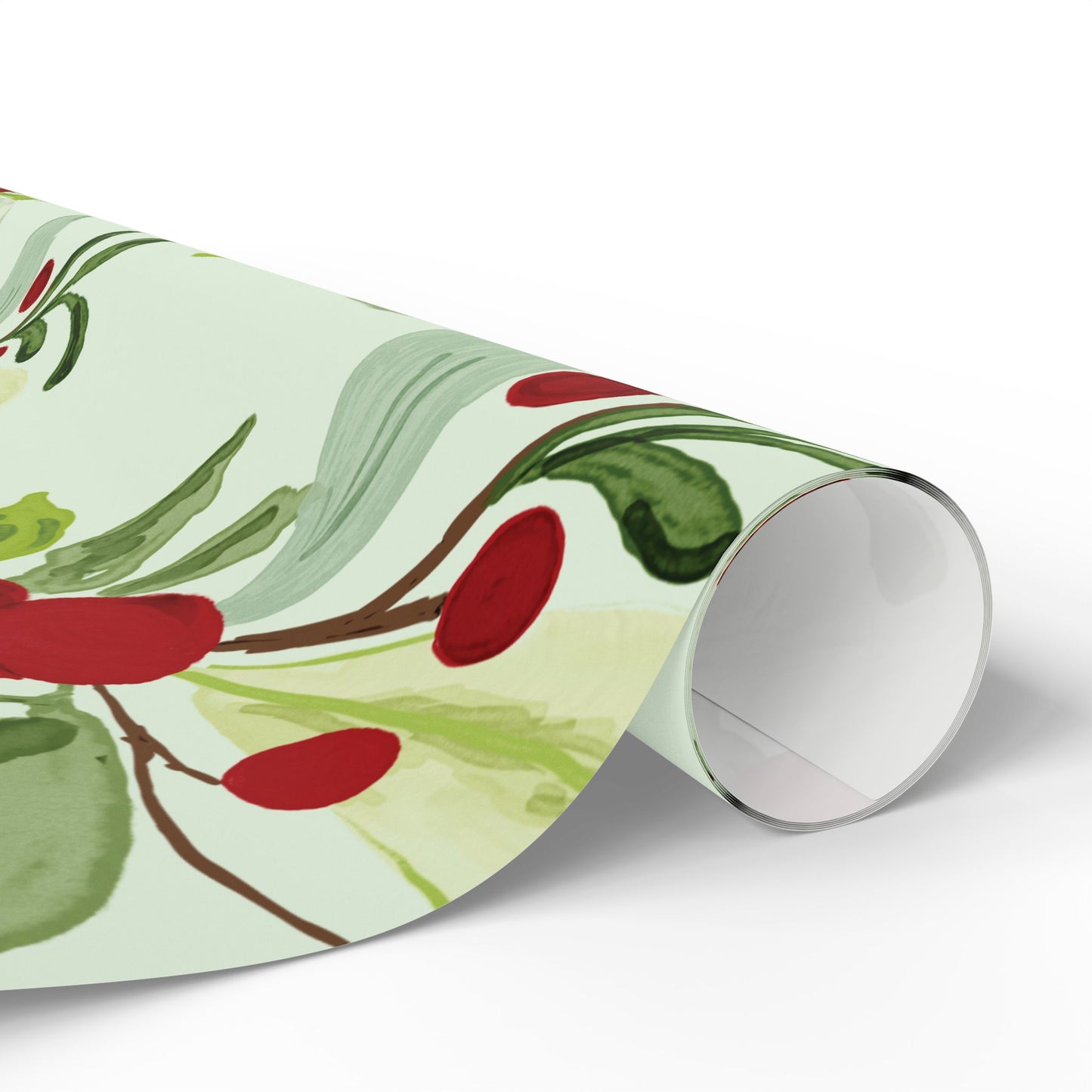 Holly Holiday Wrapping Paper - Eco-Friendly