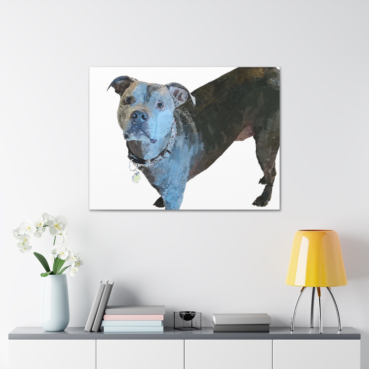Envolturas de galería de lienzos de Pitbull “Diesel”