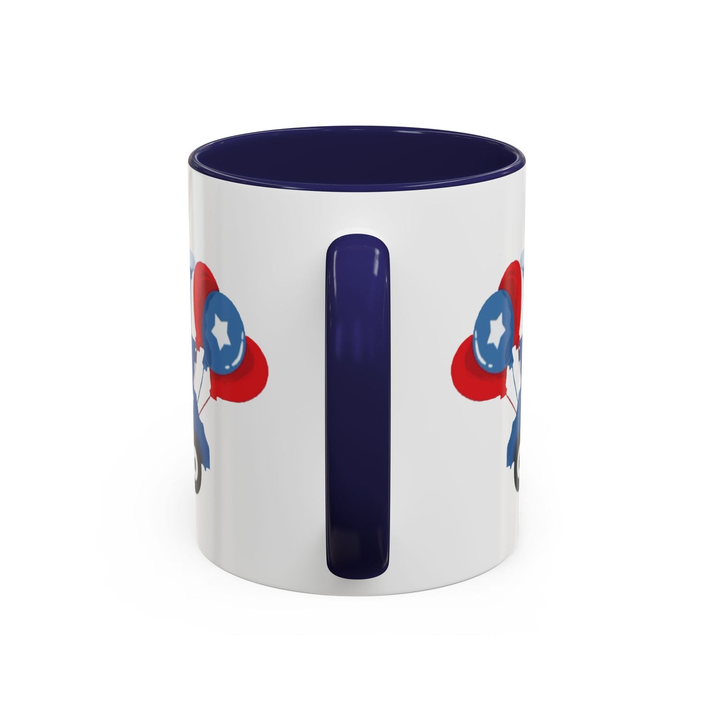 Egret Golf Cart Two Tone Coffee Mug (11oz & 15oz) - Blue Cava