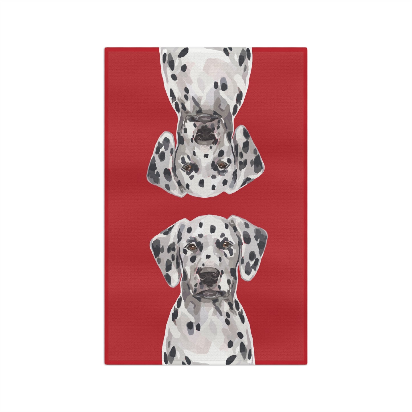 Dalmatian Dog Microfiber Waffle Towel