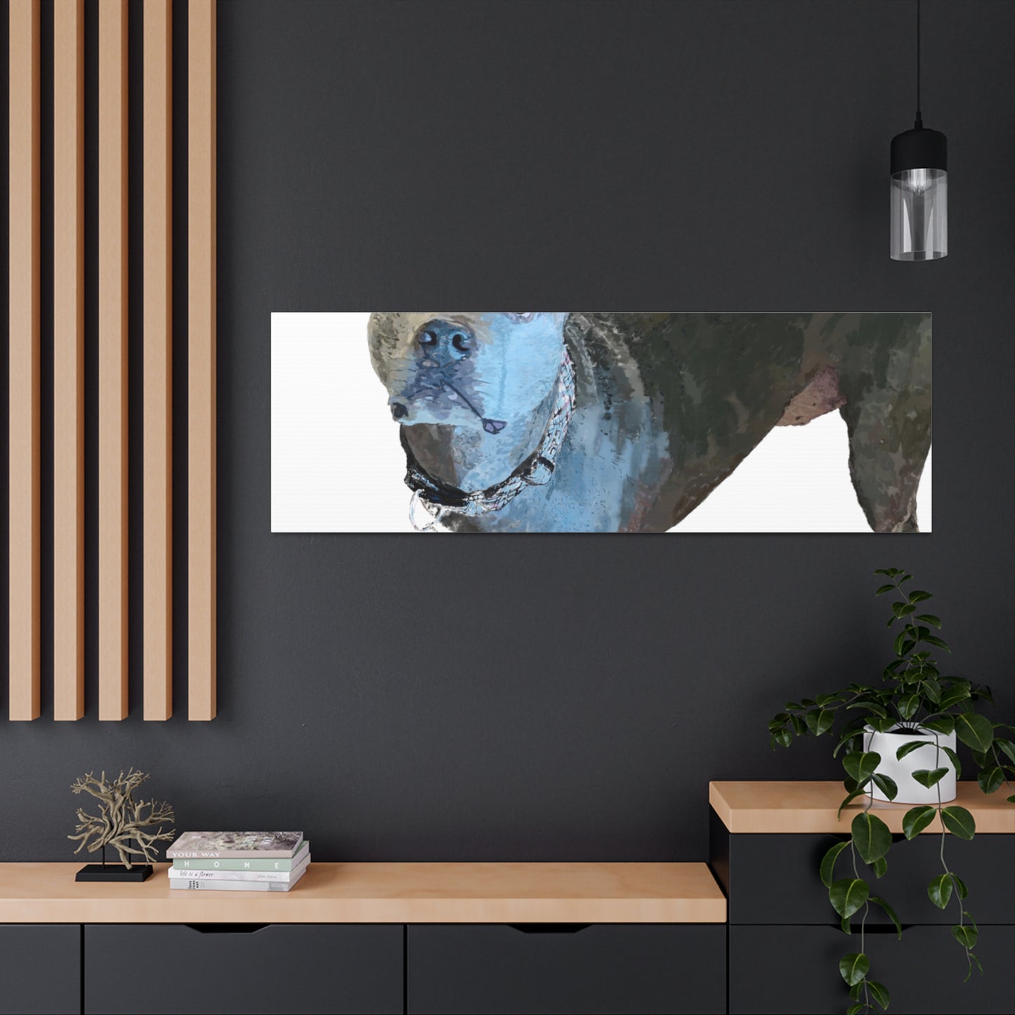 Envolturas de galería de lienzos de Pitbull “Diesel”