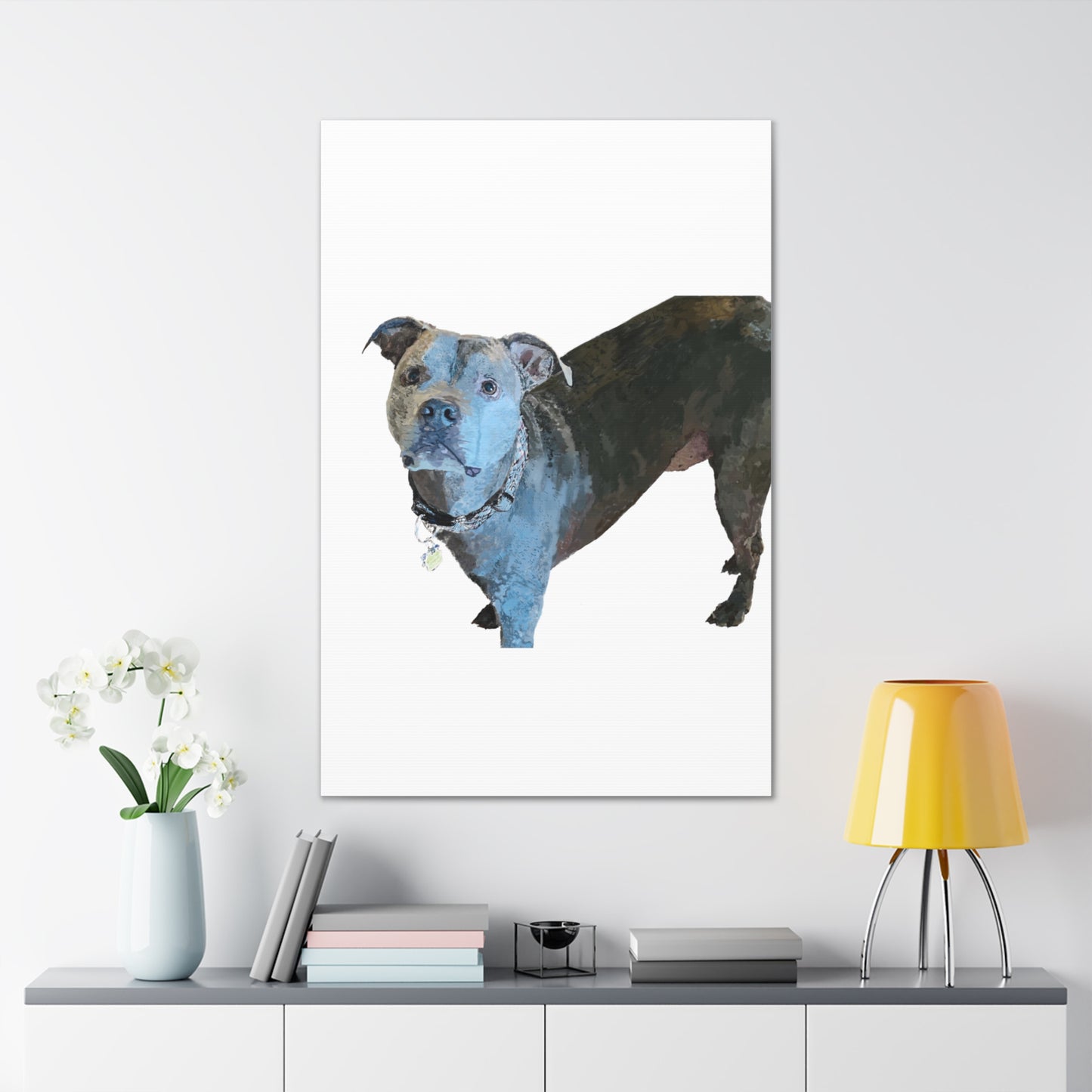 Envolturas de galería de lienzos de Pitbull “Diesel”