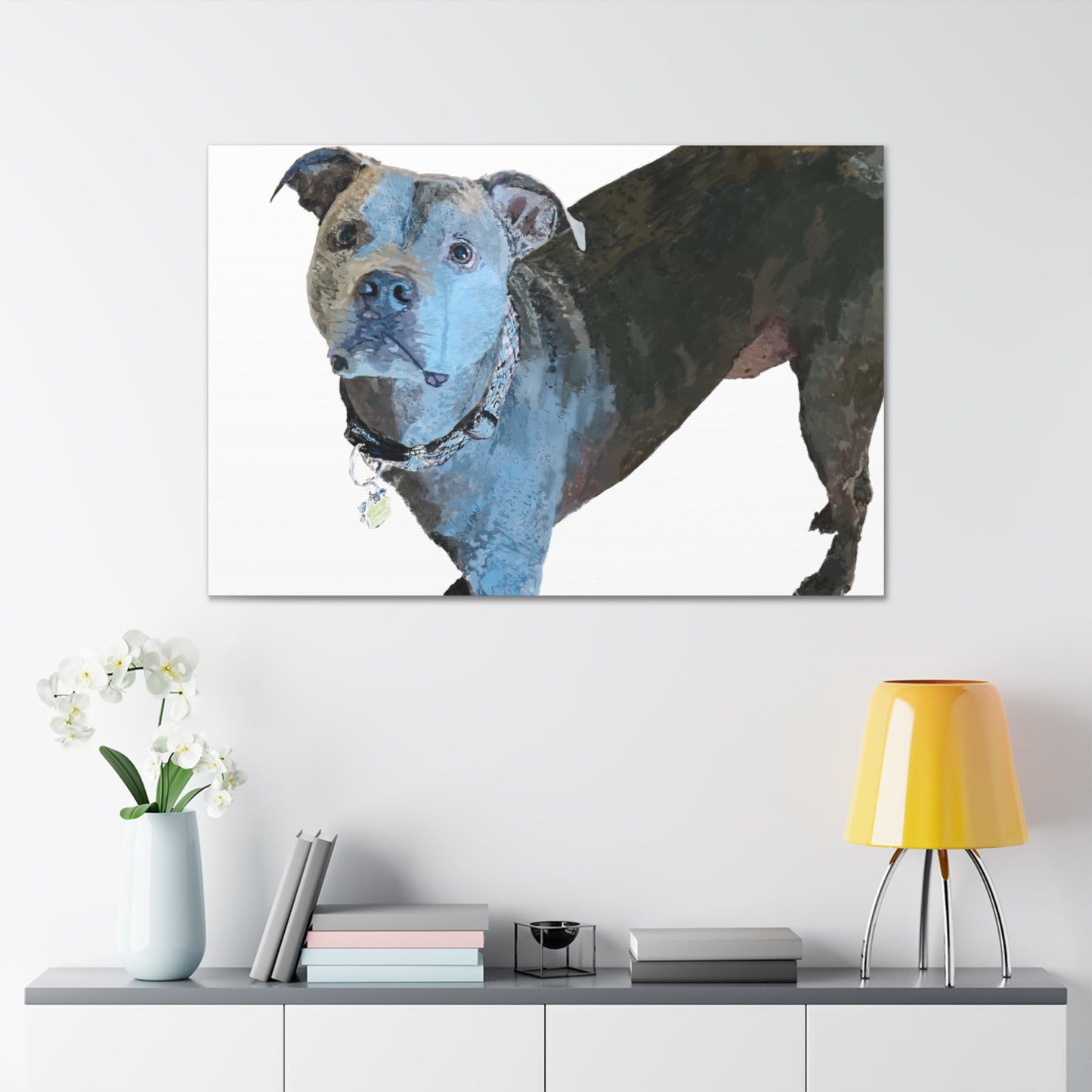 Envolturas de galería de lienzos de Pitbull “Diesel”