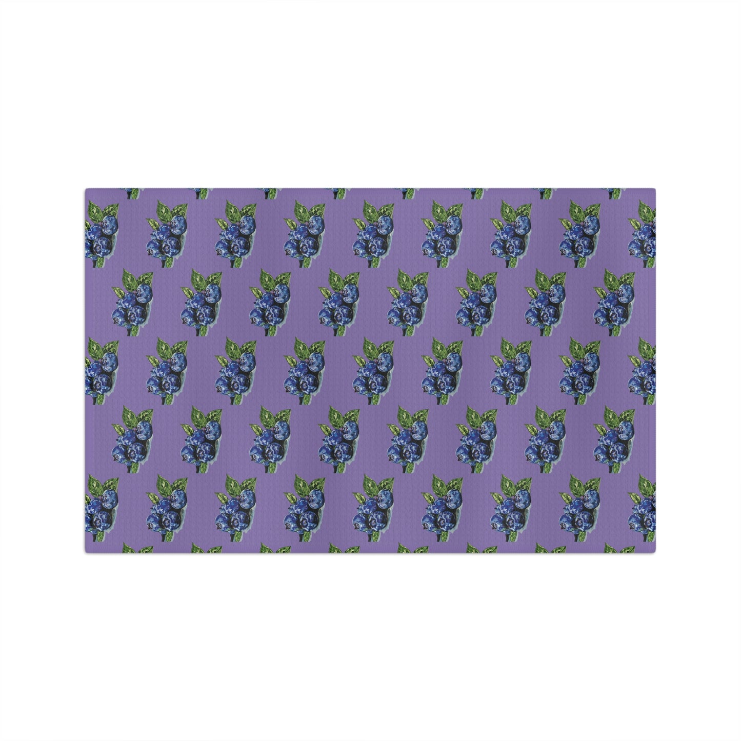Blueberries Microfiber Waffle Towel