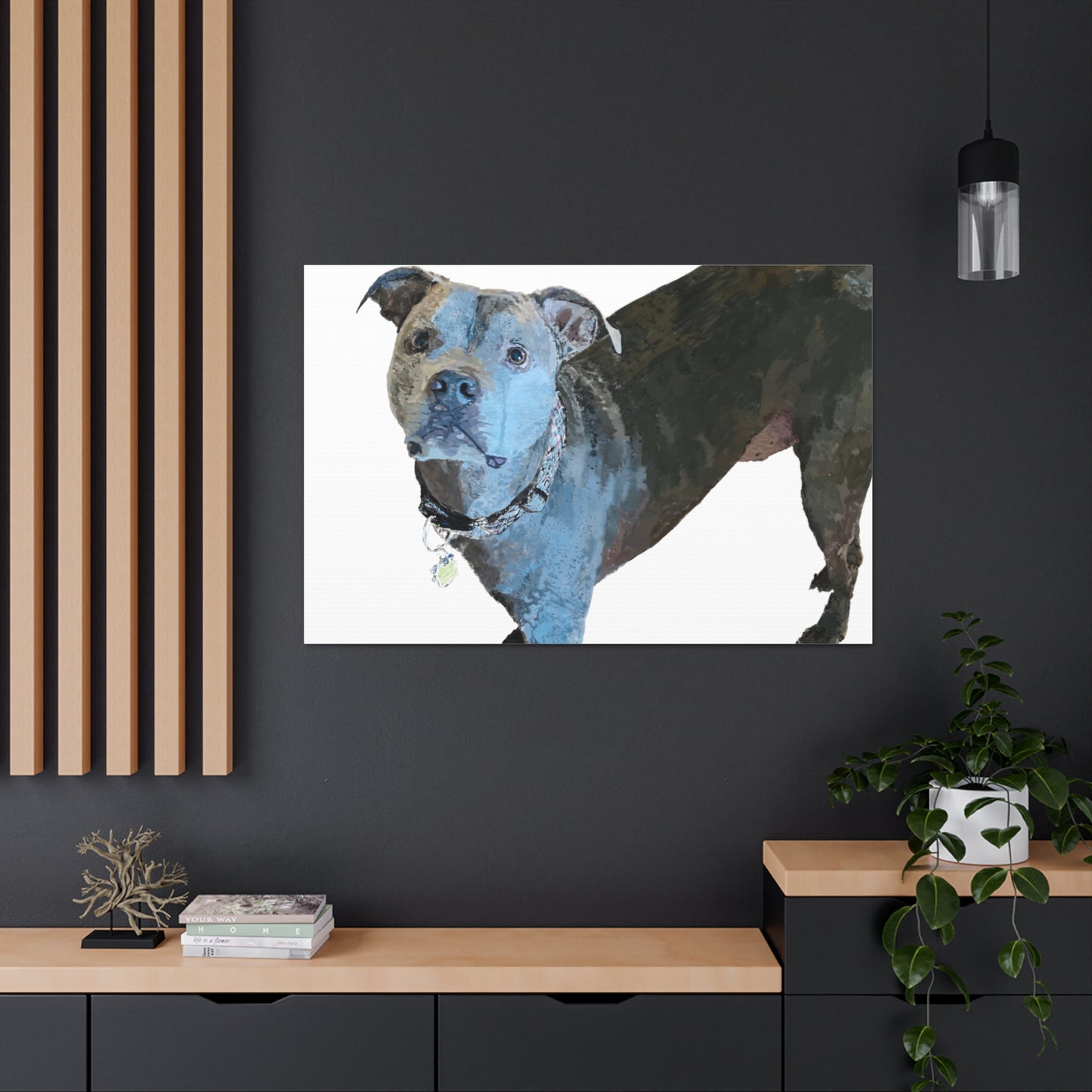 Envolturas de galería de lienzos de Pitbull “Diesel”