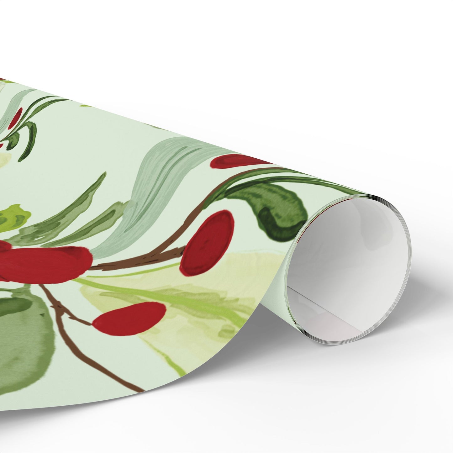 Holly Holiday Wrapping Paper - Eco-Friendly