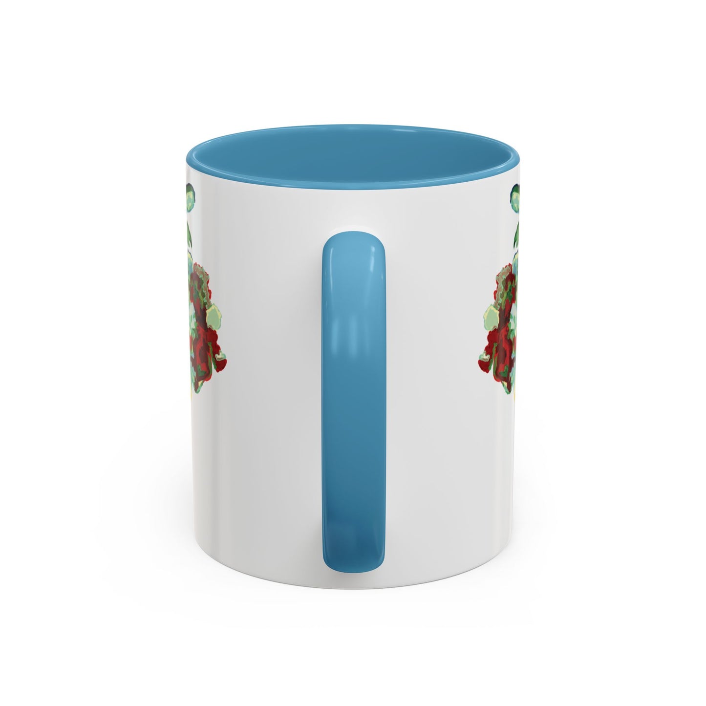 Rooster Two Tone Ceramic Coffee Mug (11oz & 15oz) - Blue Cava