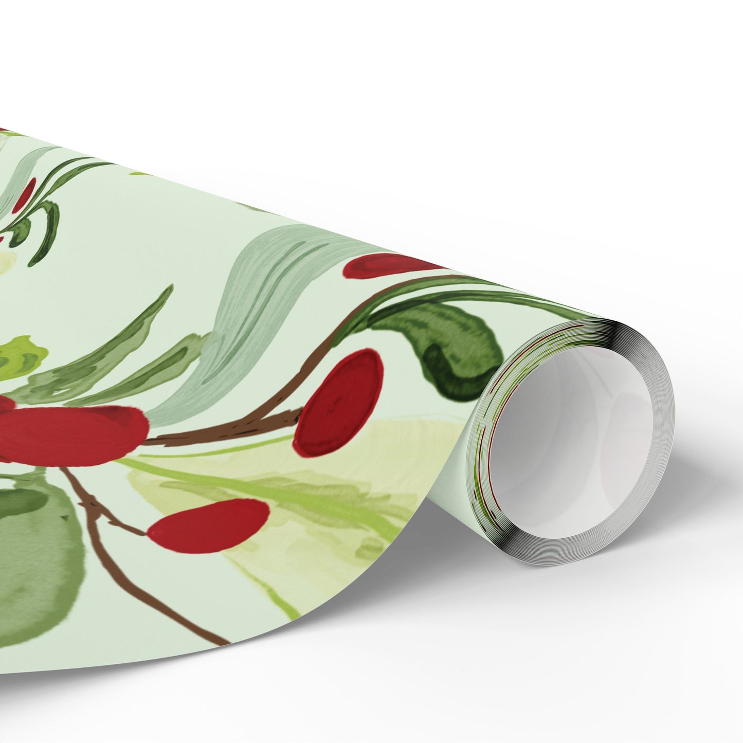 Holly Holiday Wrapping Paper - Eco-Friendly