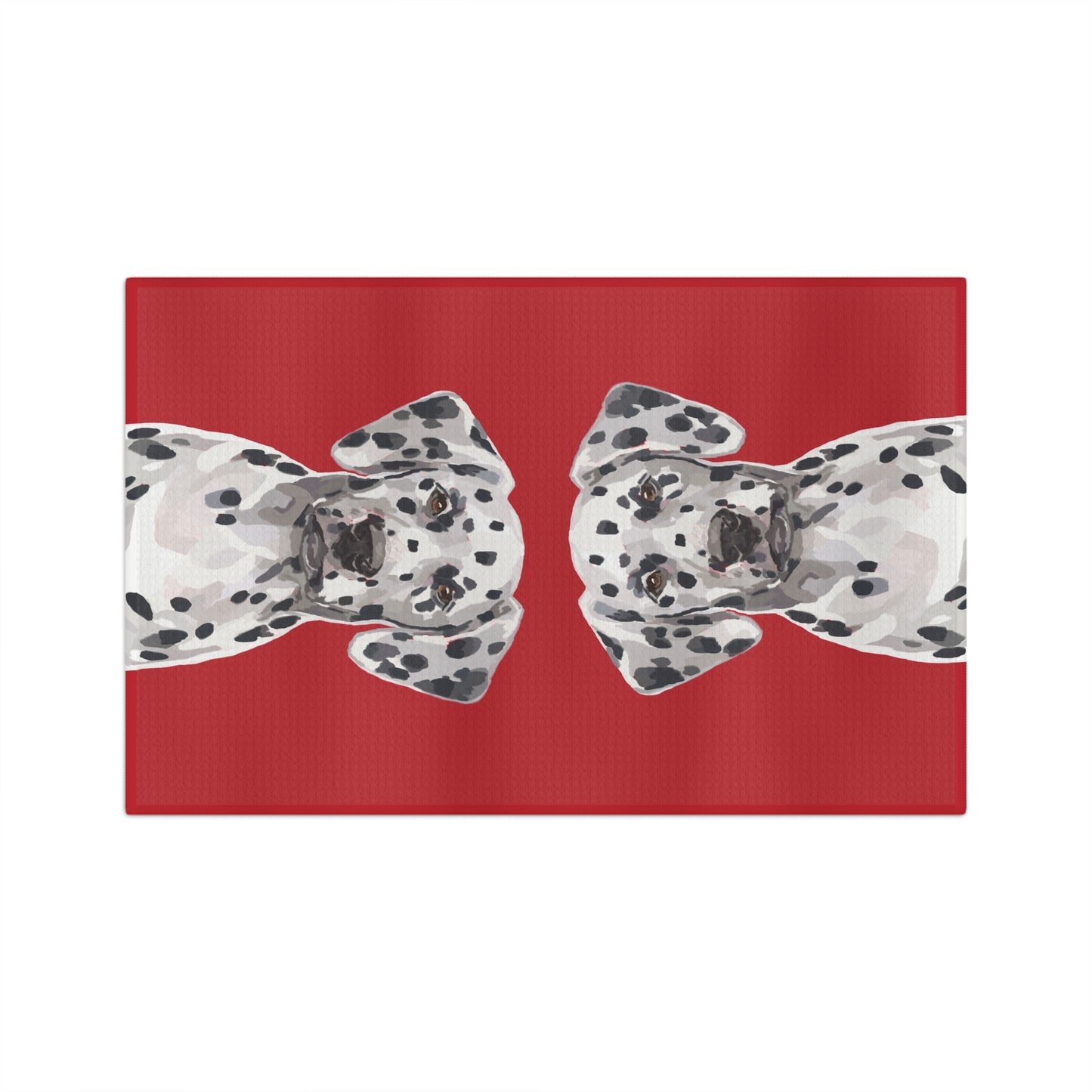 Dalmatian Dog Microfiber Waffle Towel