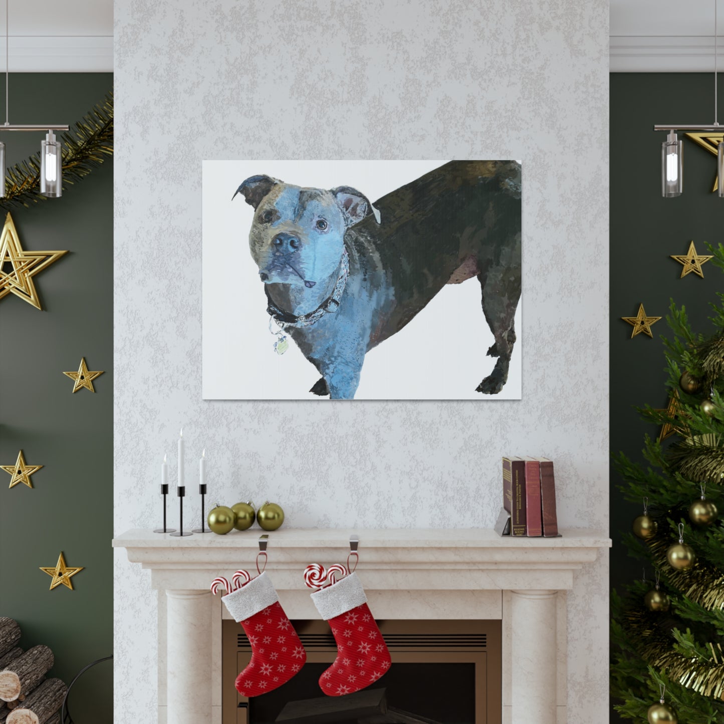 Envolturas de galería de lienzos de Pitbull “Diesel”
