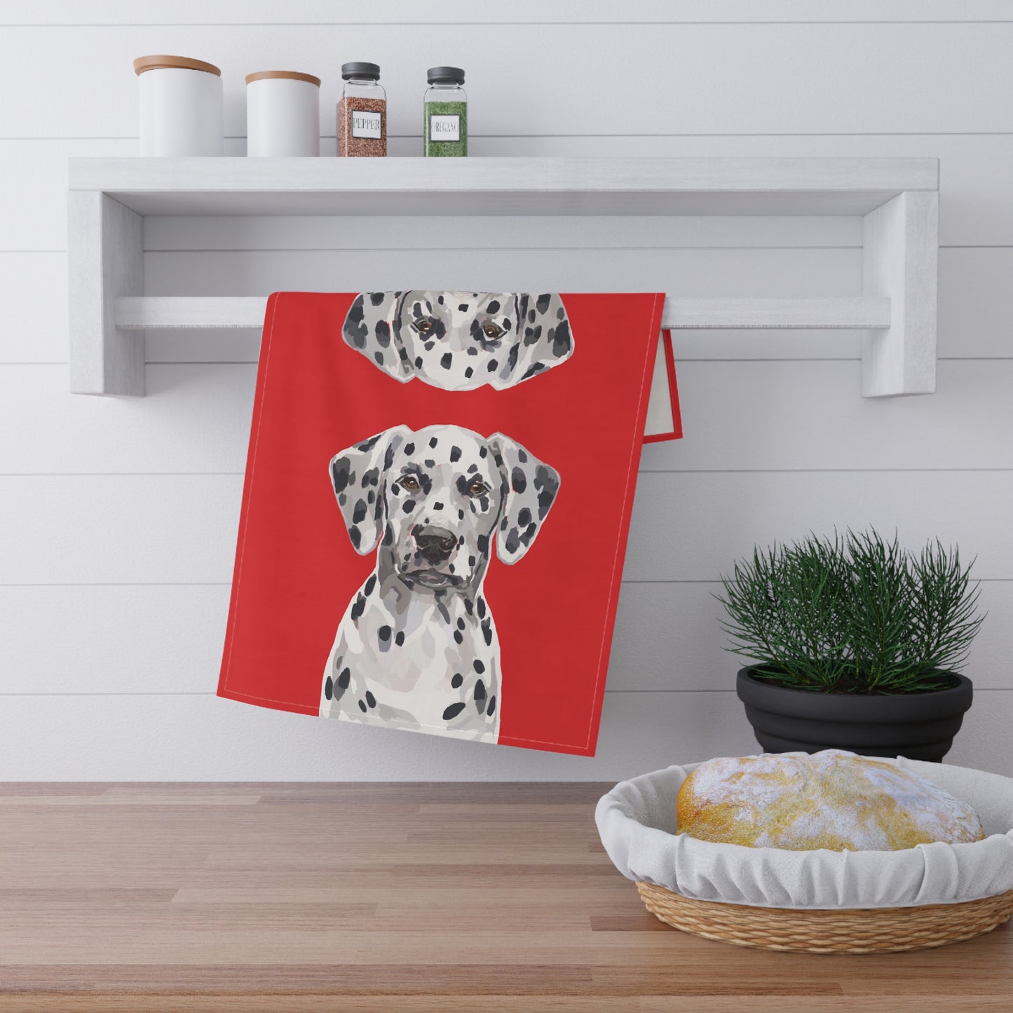 Dalmatian Dog Print Tea Towels
