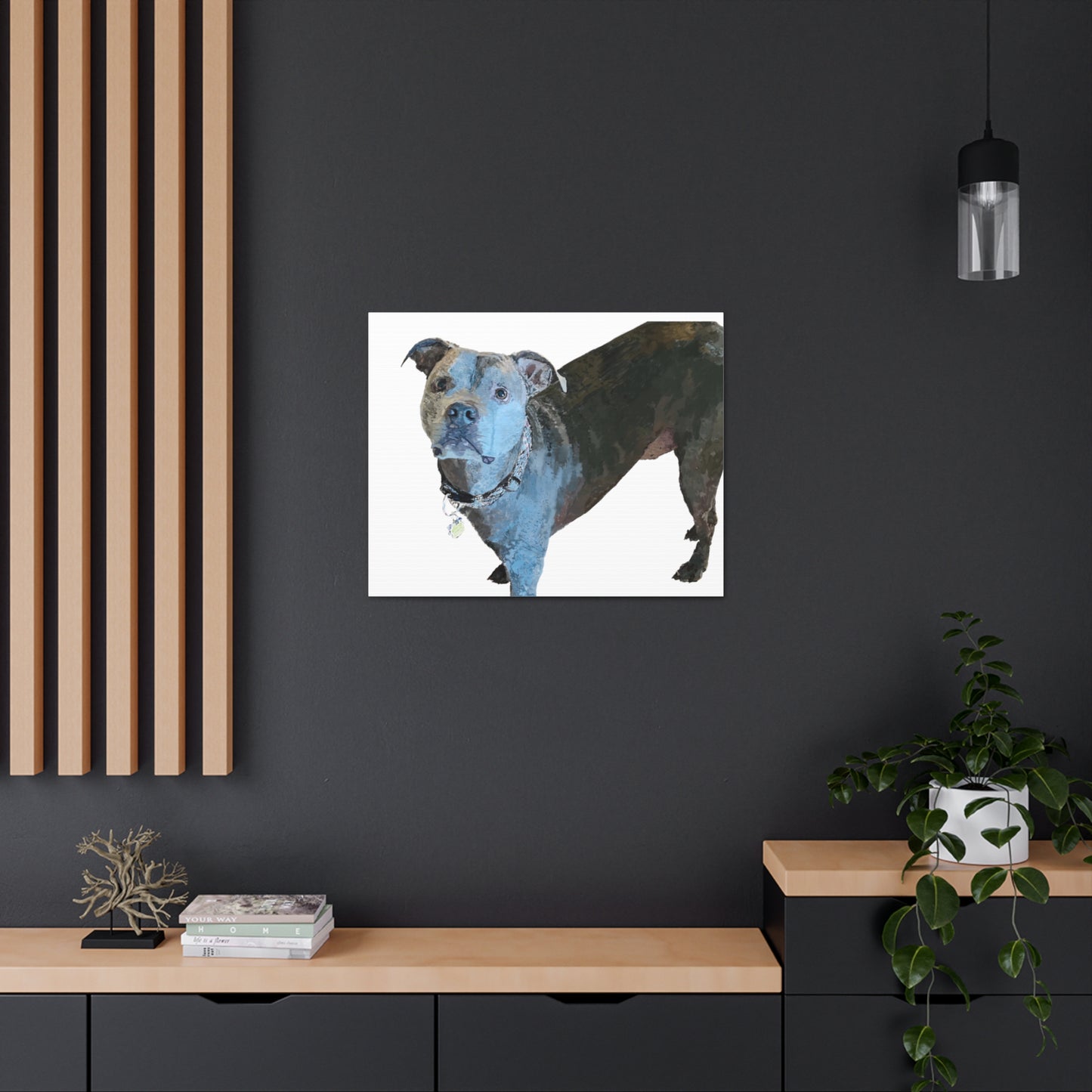 Envolturas de galería de lienzos de Pitbull “Diesel”