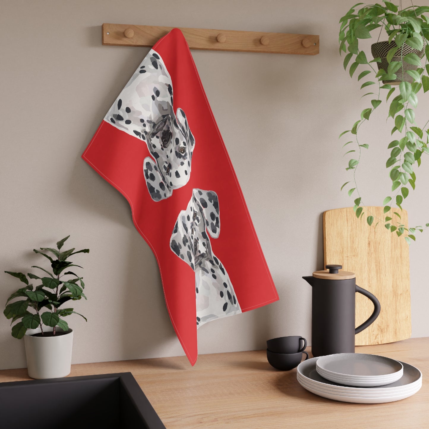 Dalmatian Dog Print Tea Towels