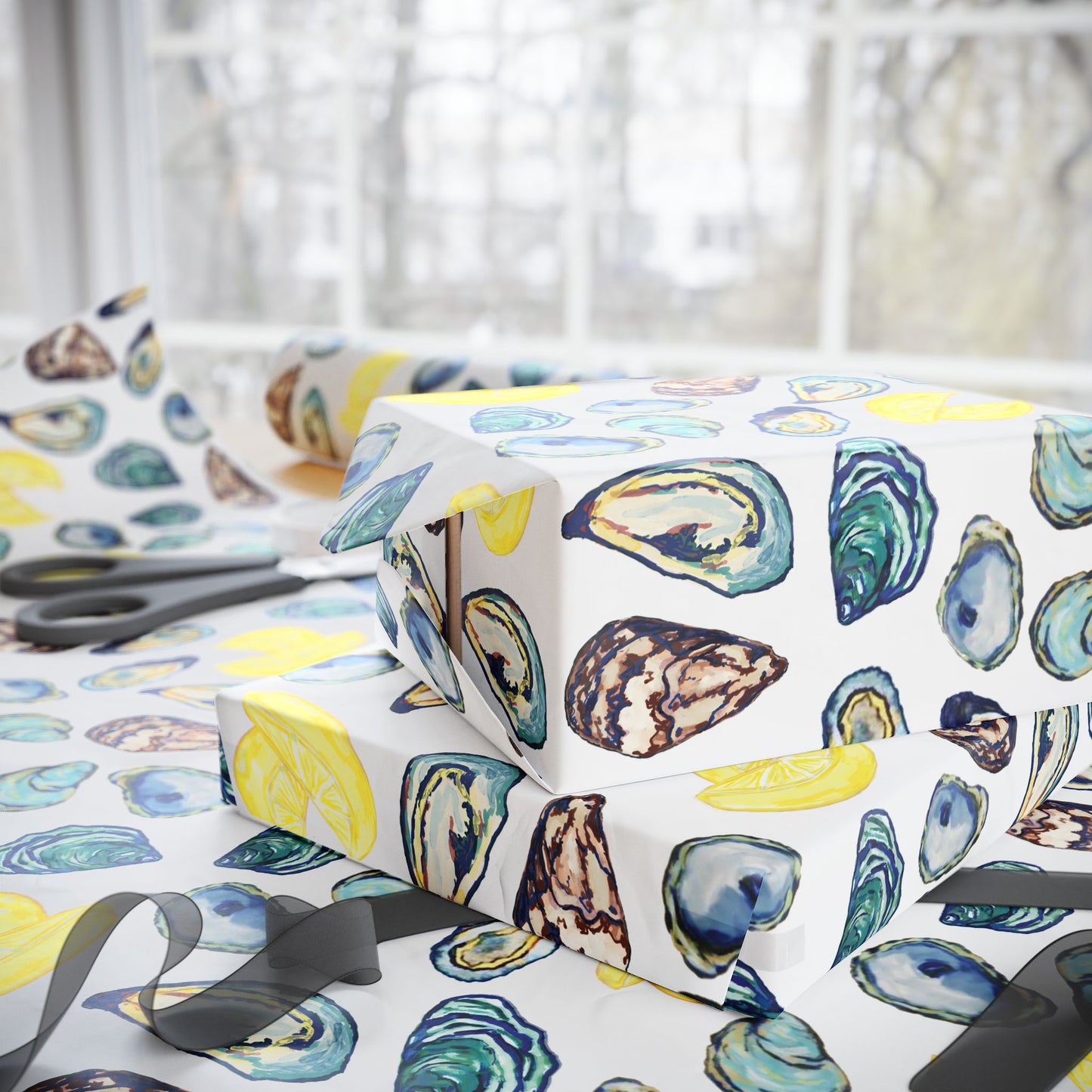 Oyster-Inspired Wrapping Paper | Eco-Friendly Gift Wrap