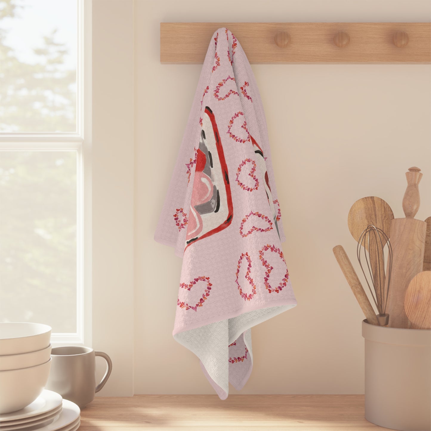 Love Truck Microfiber Waffle Towel