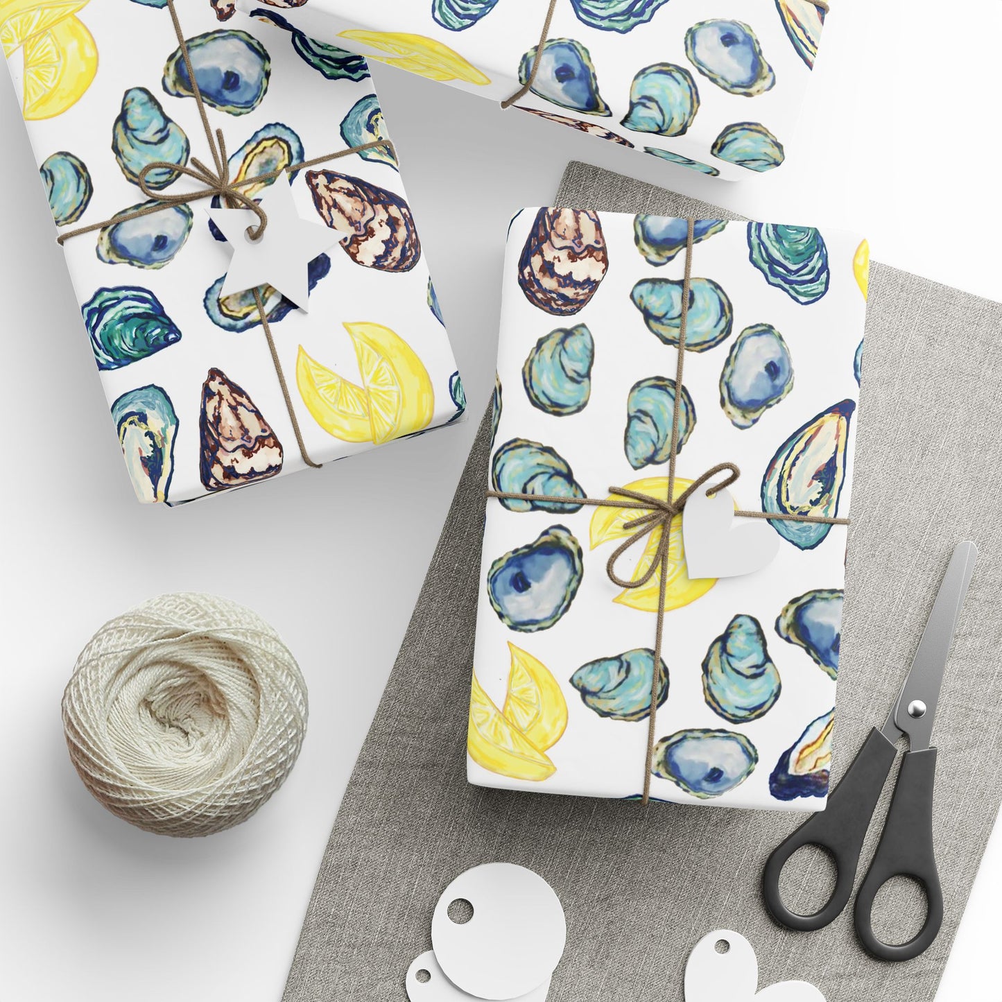 Oyster-Inspired Wrapping Paper | Eco-Friendly Gift Wrap