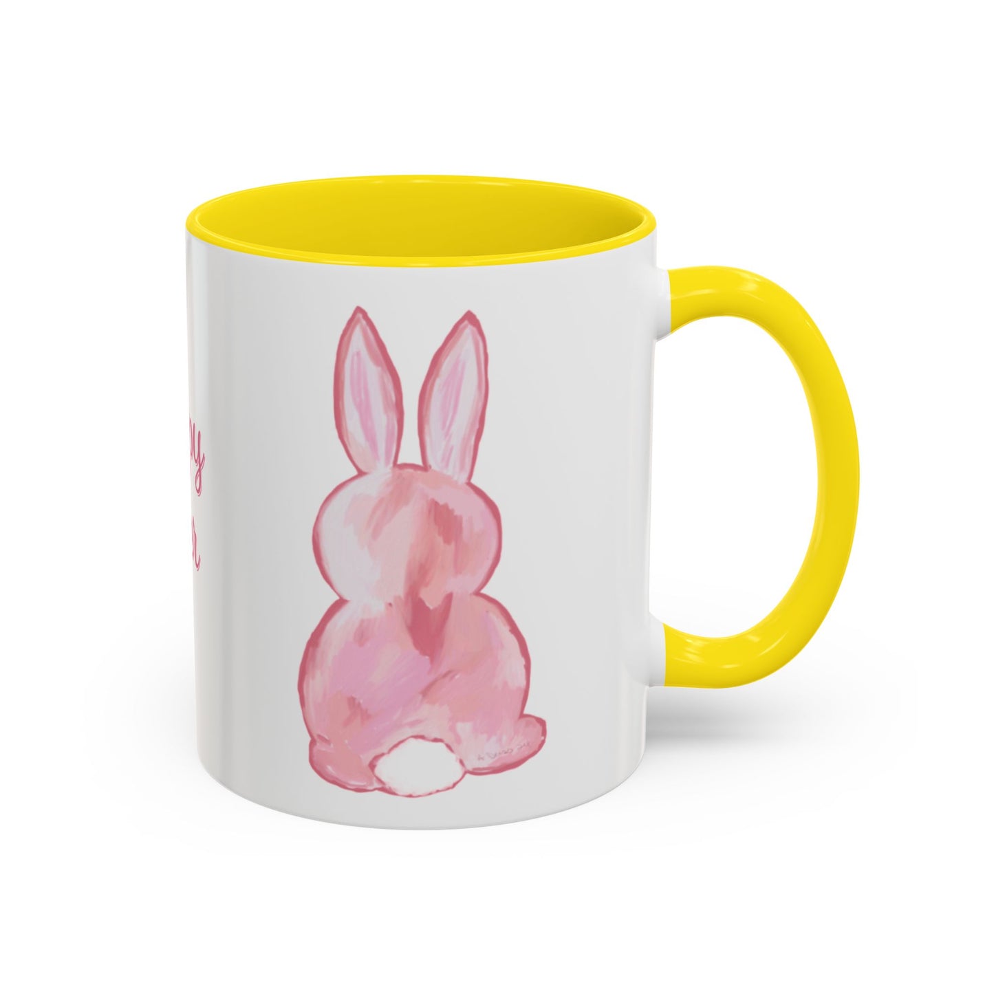 Easter Bunny Two Tone Ceramic Mugs (11oz & 15oz) - Blue Cava
