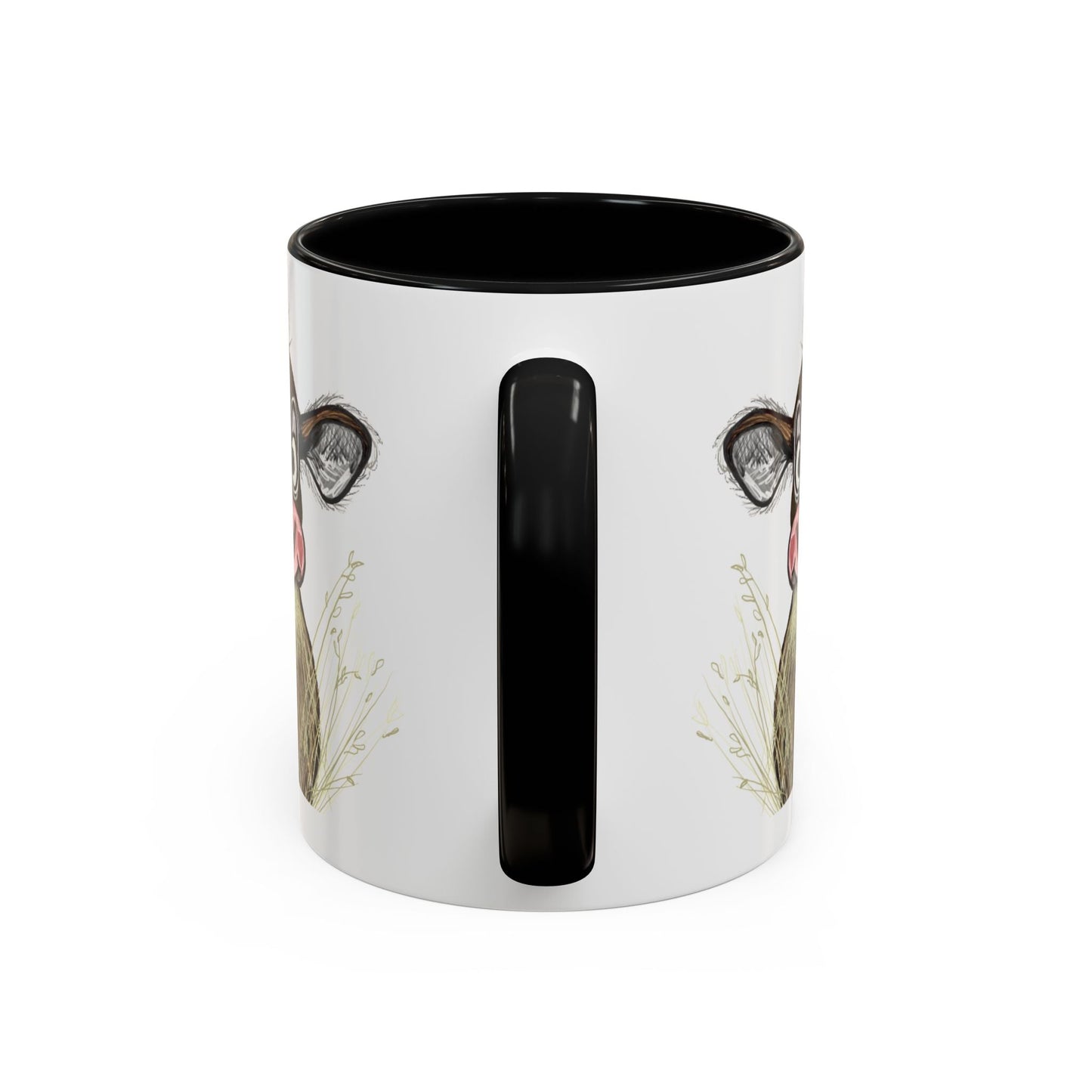 Adorable Farmhouse Cow Two Tone Ceramic Mug - 11 oz & 15 oz - Blue Cava