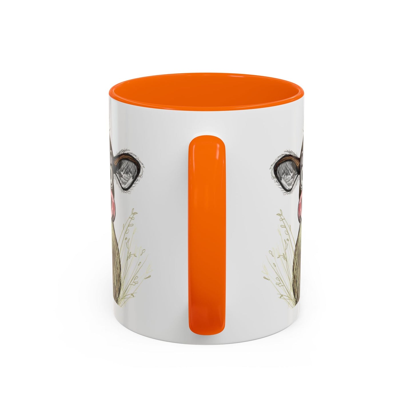 Adorable Farmhouse Cow Two Tone Ceramic Mug - 11 oz & 15 oz - Blue Cava
