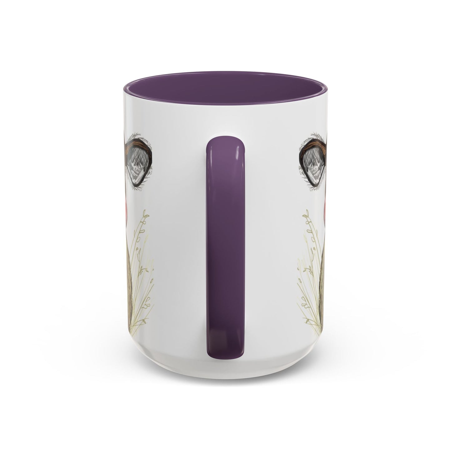 Adorable Farmhouse Cow Two Tone Ceramic Mug - 11 oz & 15 oz - Blue Cava
