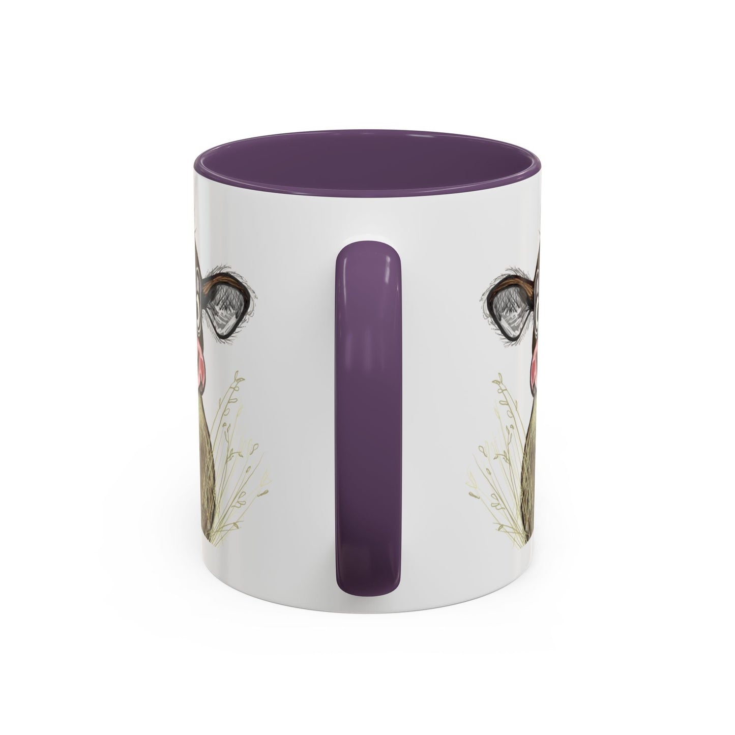Adorable Farmhouse Cow Two Tone Ceramic Mug - 11 oz & 15 oz - Blue Cava