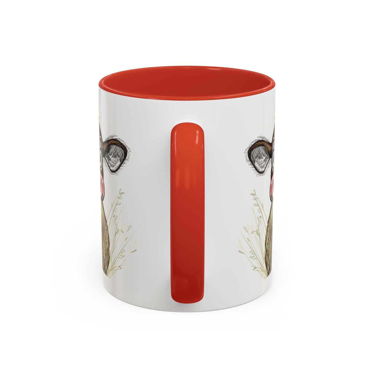 Adorable Farmhouse Cow Two Tone Ceramic Mug - 11 oz & 15 oz - Blue Cava