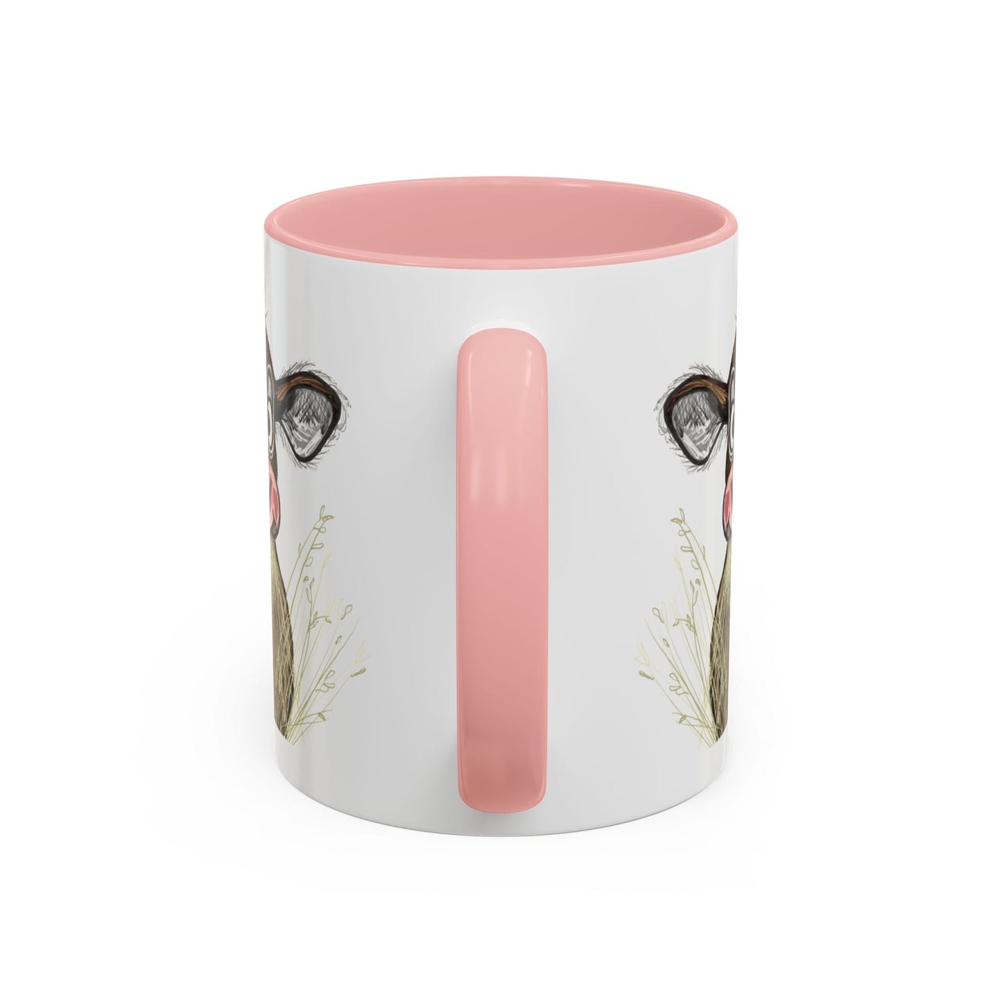 Adorable Farmhouse Cow Two Tone Ceramic Mug - 11 oz & 15 oz - Blue Cava