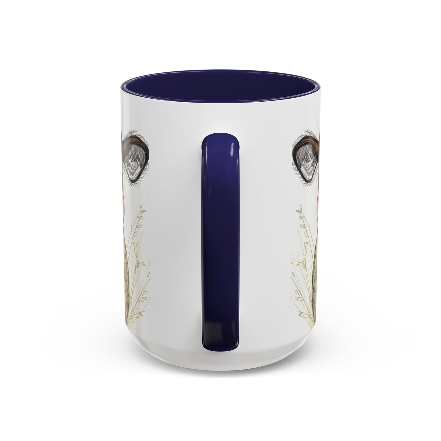 Adorable Farmhouse Cow Two Tone Ceramic Mug - 11 oz & 15 oz - Blue Cava