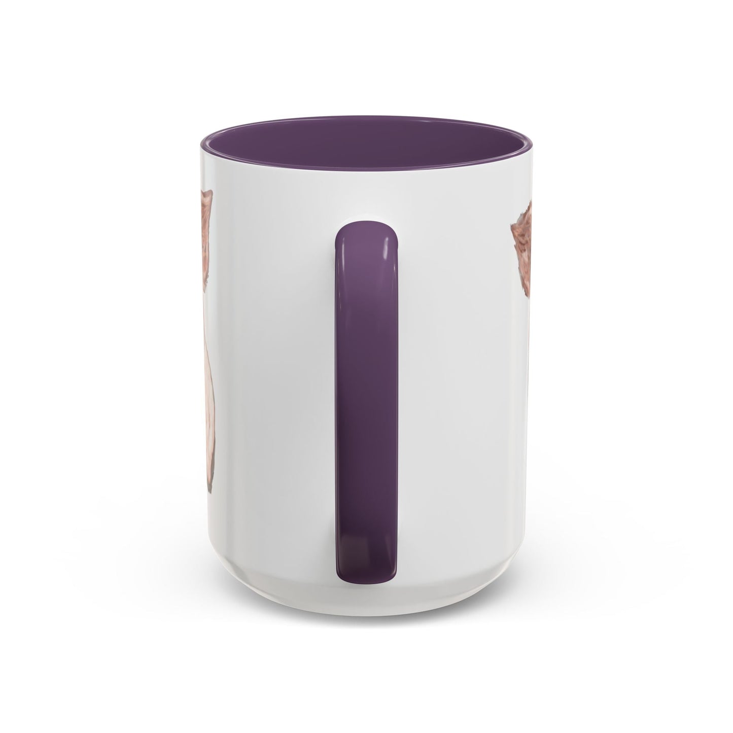 Adorable Piglet Two Tone Ceramic Mug - 11 oz & 15 oz - Blue Cava