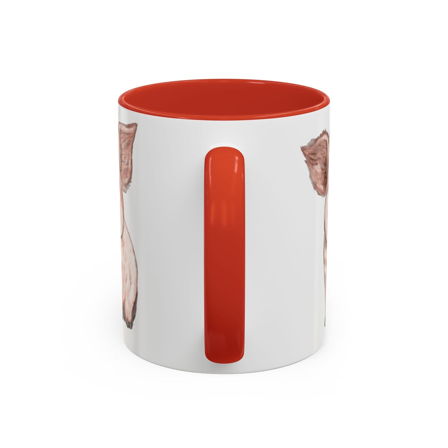 Adorable Piglet Two Tone Ceramic Mug - 11 oz & 15 oz - Blue Cava