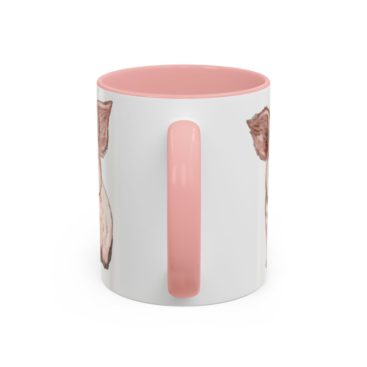 Adorable Piglet Two Tone Ceramic Mug - 11 oz & 15 oz - Blue Cava