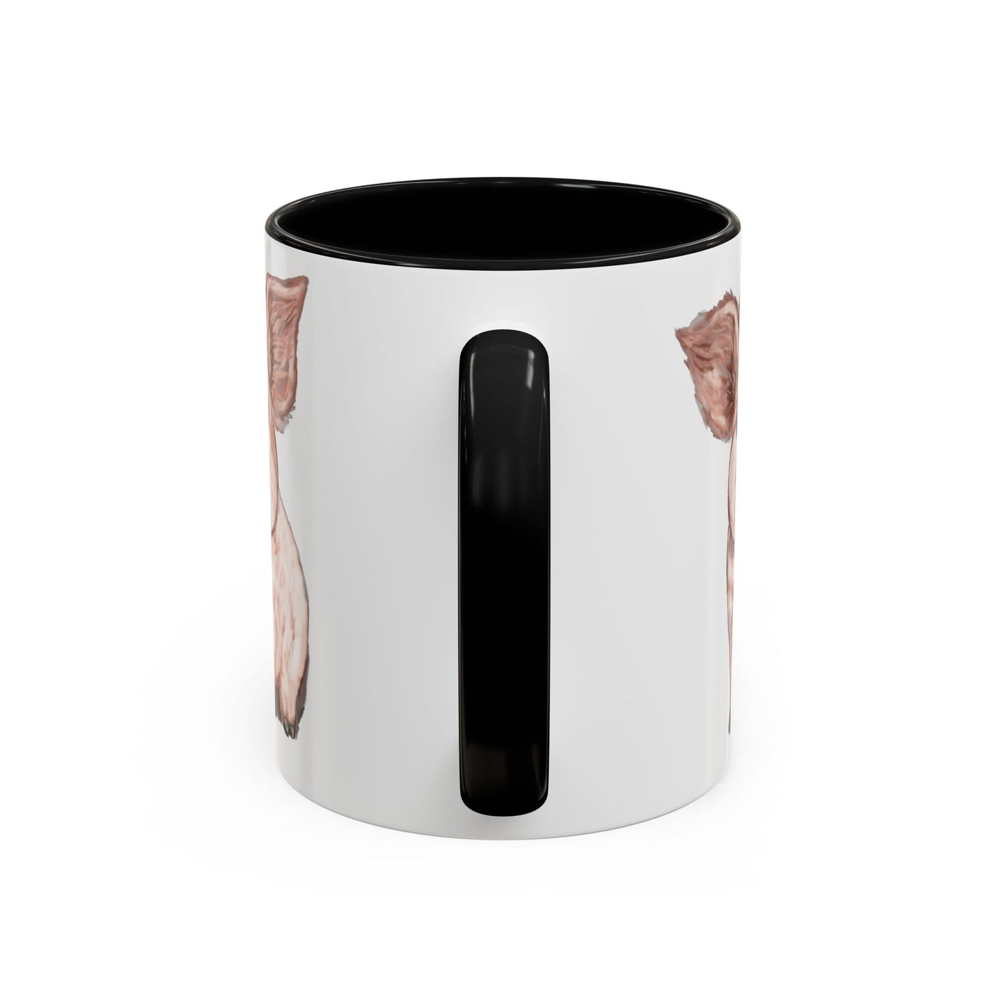 Adorable Piglet Two Tone Ceramic Mug - 11 oz & 15 oz - Blue Cava
