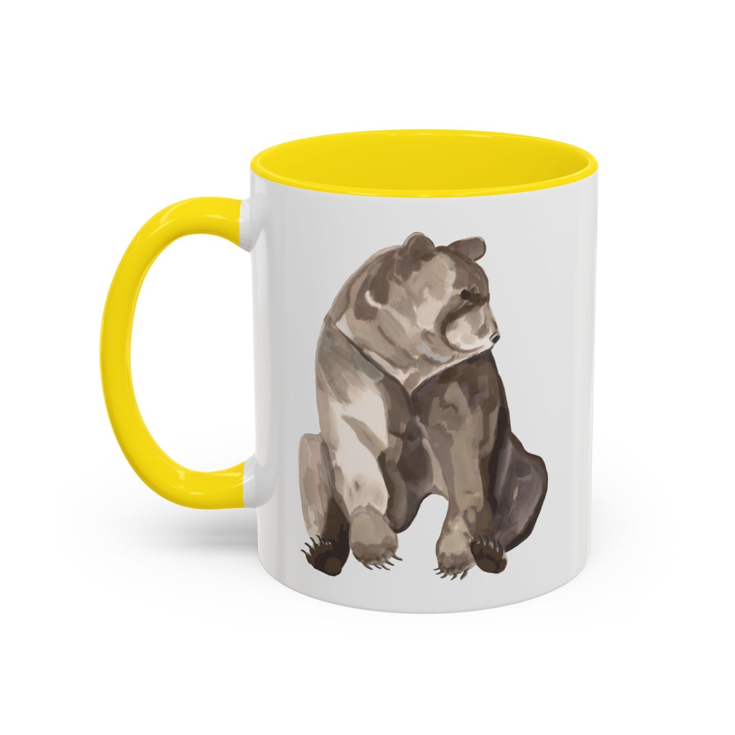 Artistic Bear Two Tone Ceramic Mug - 11oz & 15oz - Blue Cava