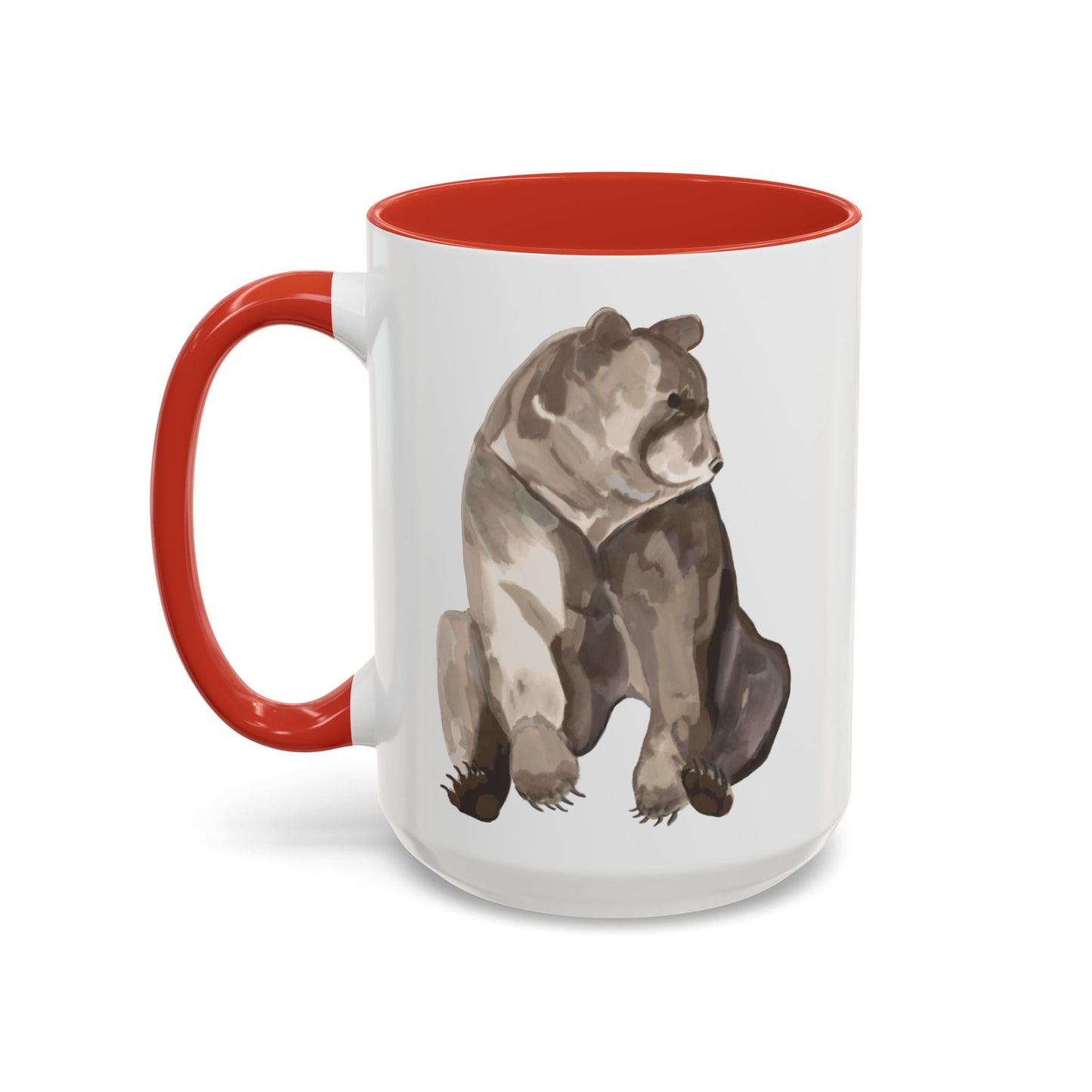Artistic Bear Two Tone Ceramic Mug - 11oz & 15oz - Blue Cava