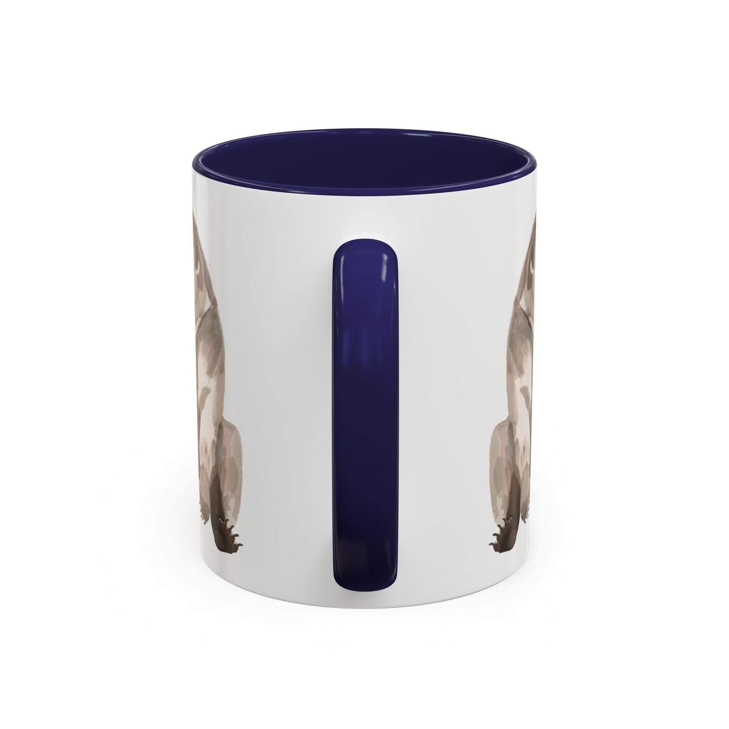 Artistic Bear Two Tone Ceramic Mug - 11oz & 15oz - Blue Cava