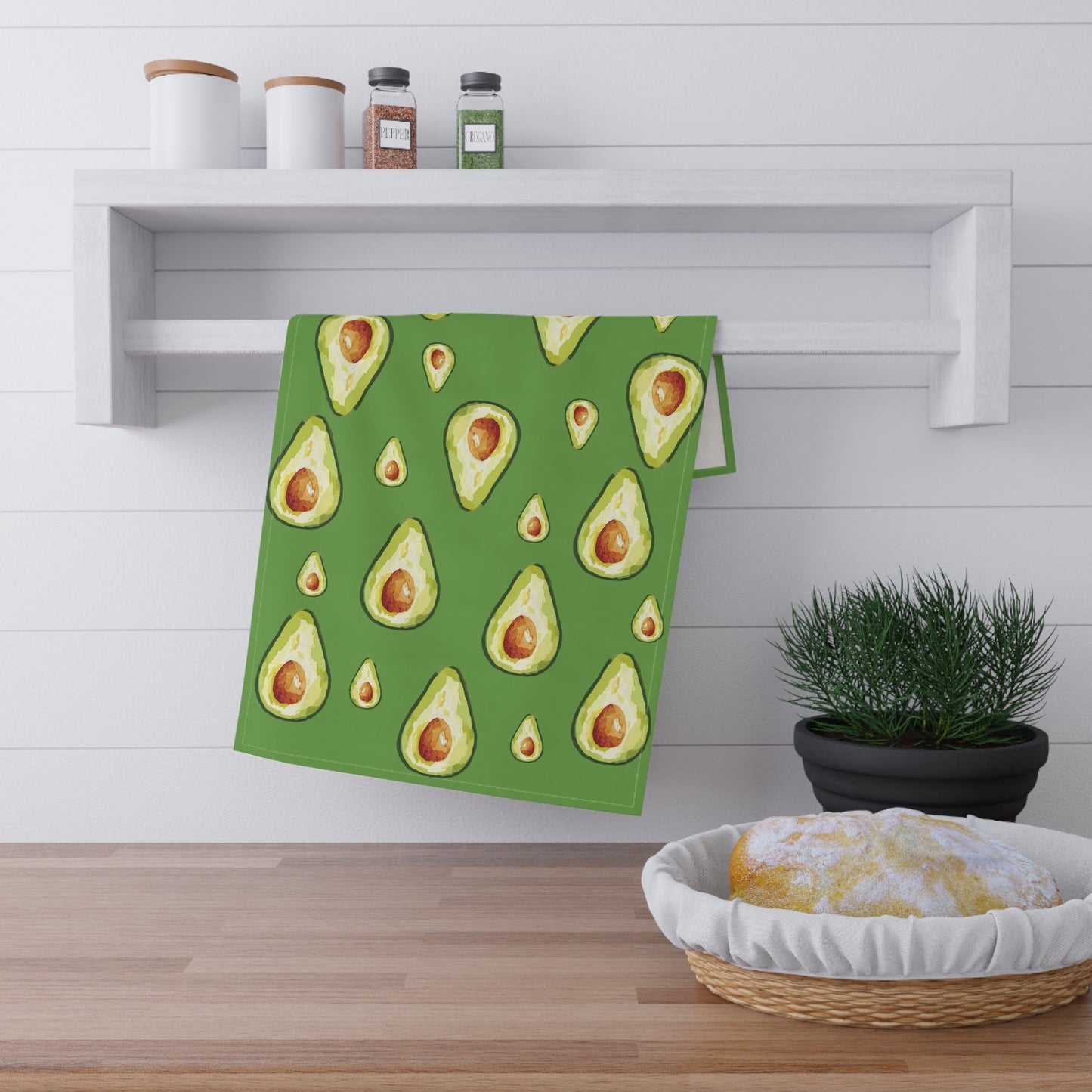 Avocado Kitchen Tea Towels - Blue Cava