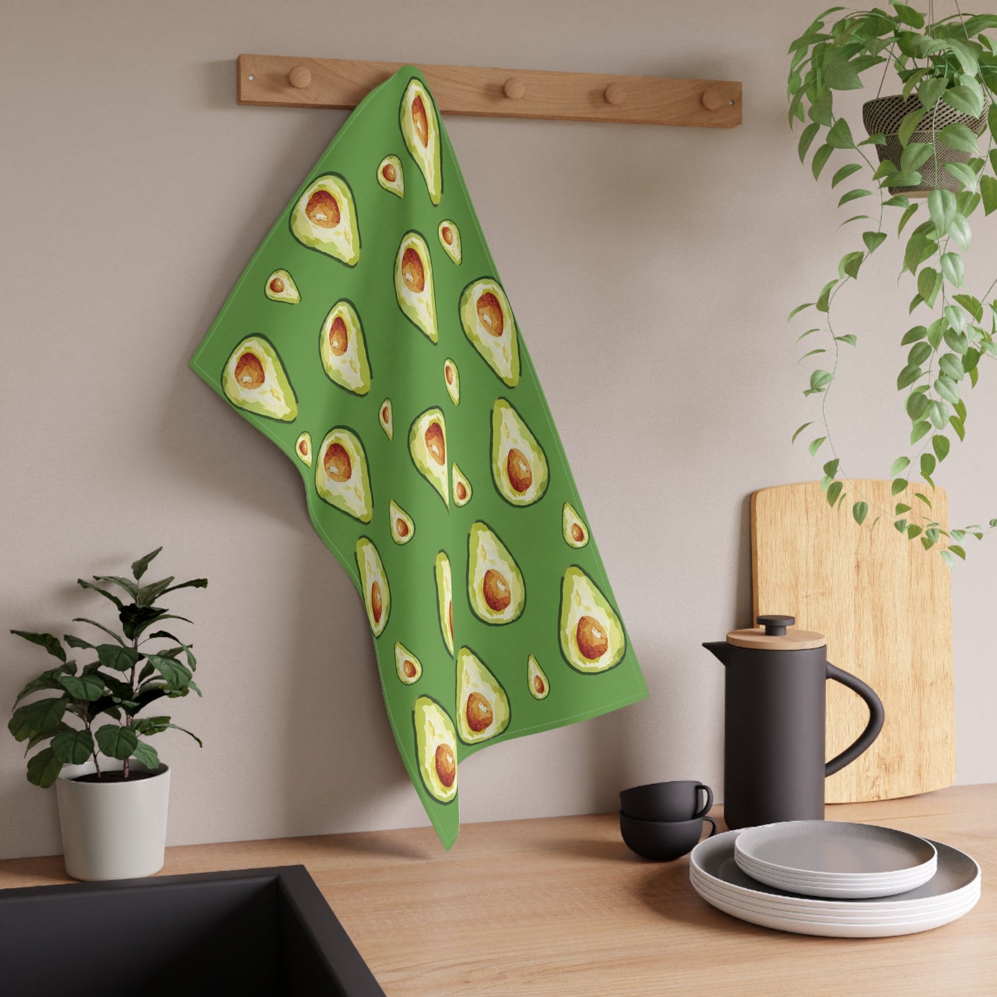 Avocado Kitchen Tea Towels - Blue Cava
