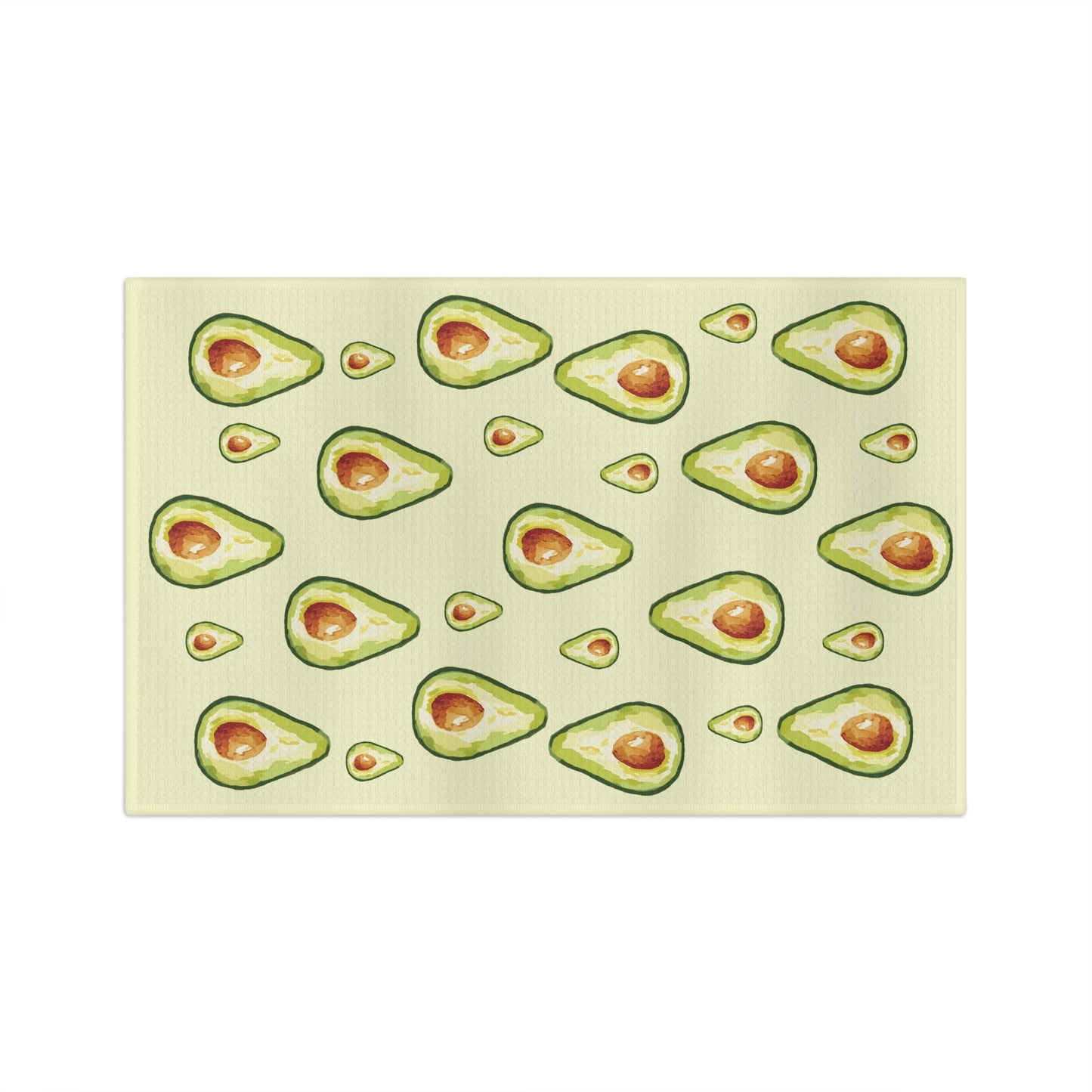 Avocado Microfiber Waffle Towel - Blue Cava