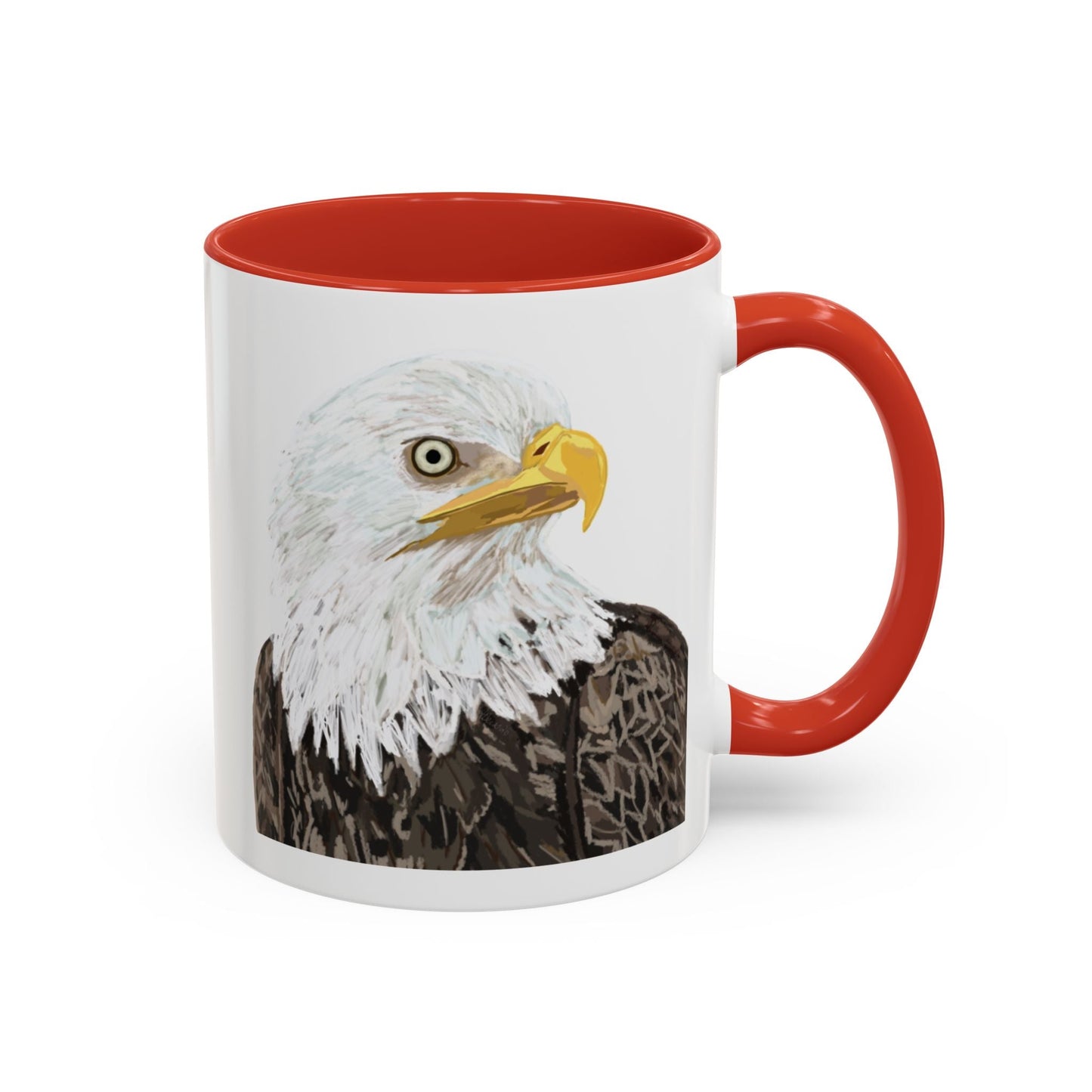 Bald Eagle Two Tone Ceramic Mug - 11oz & 15oz - Blue Cava