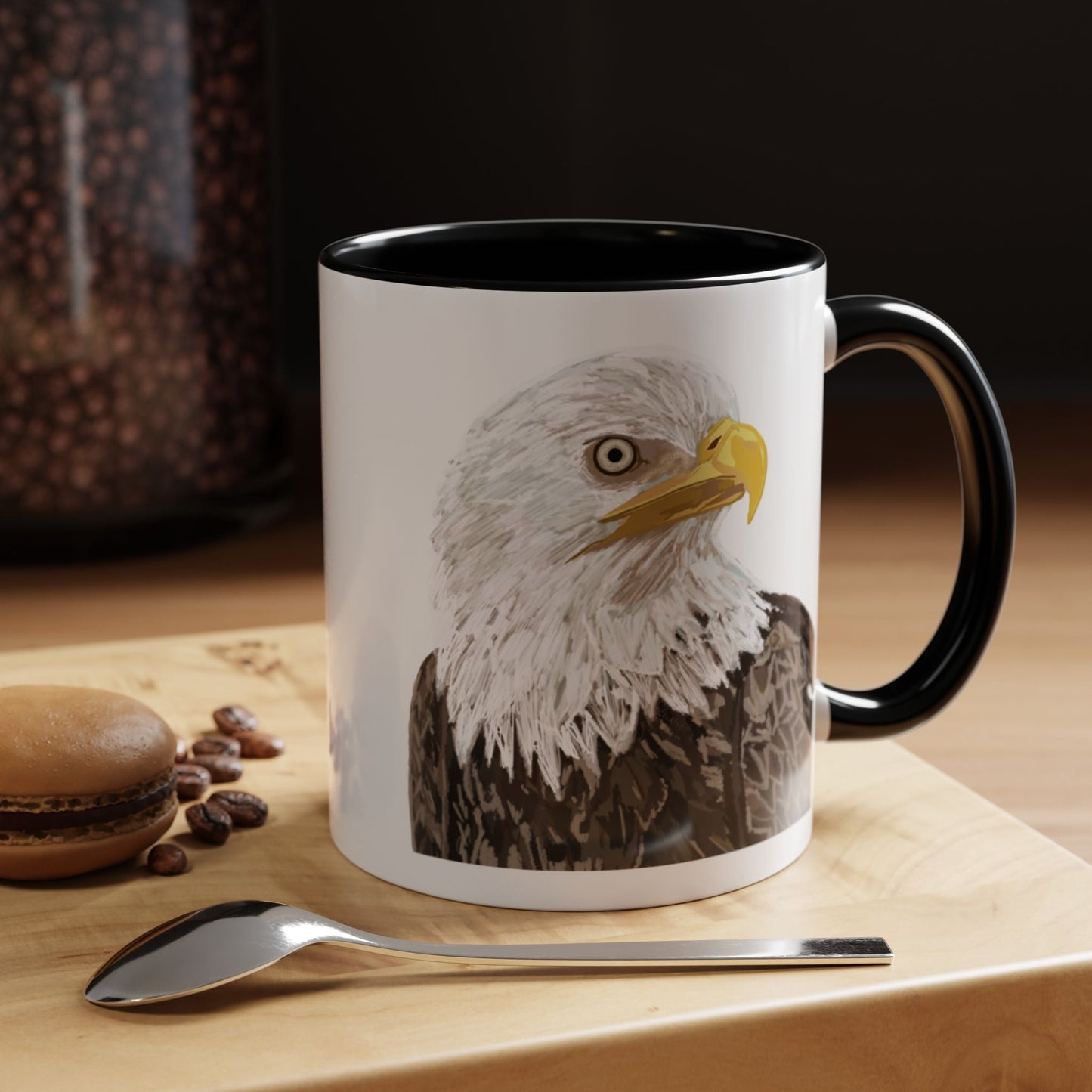 Bald Eagle Two Tone Ceramic Mug - 11oz & 15oz - Blue Cava