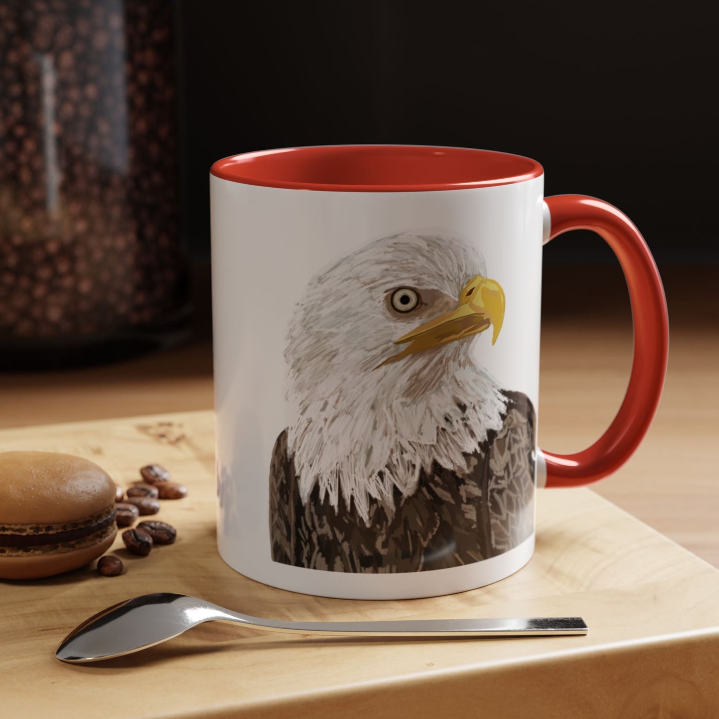 Bald Eagle Two Tone Ceramic Mug - 11oz & 15oz - Blue Cava