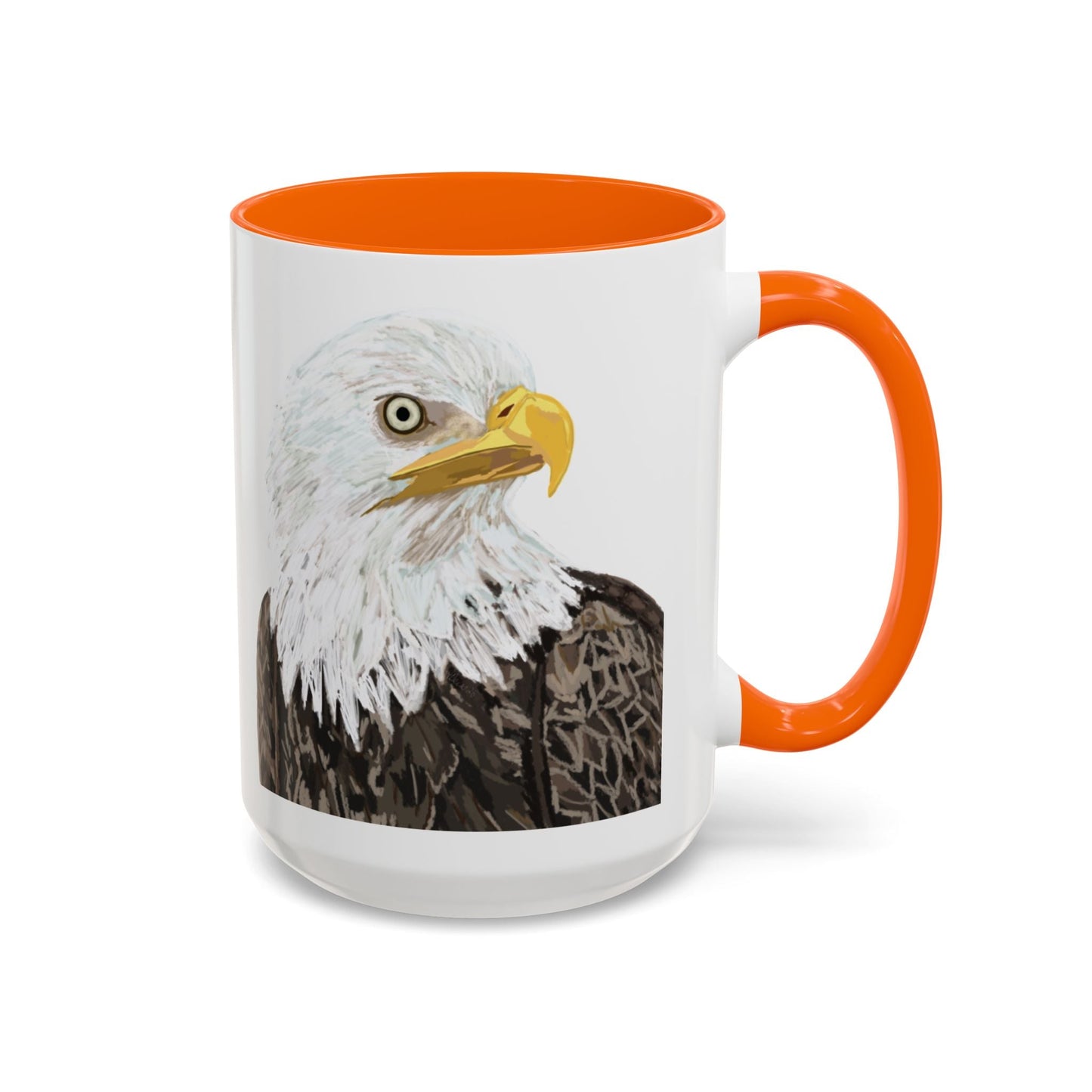 Bald Eagle Two Tone Ceramic Mug - 11oz & 15oz - Blue Cava