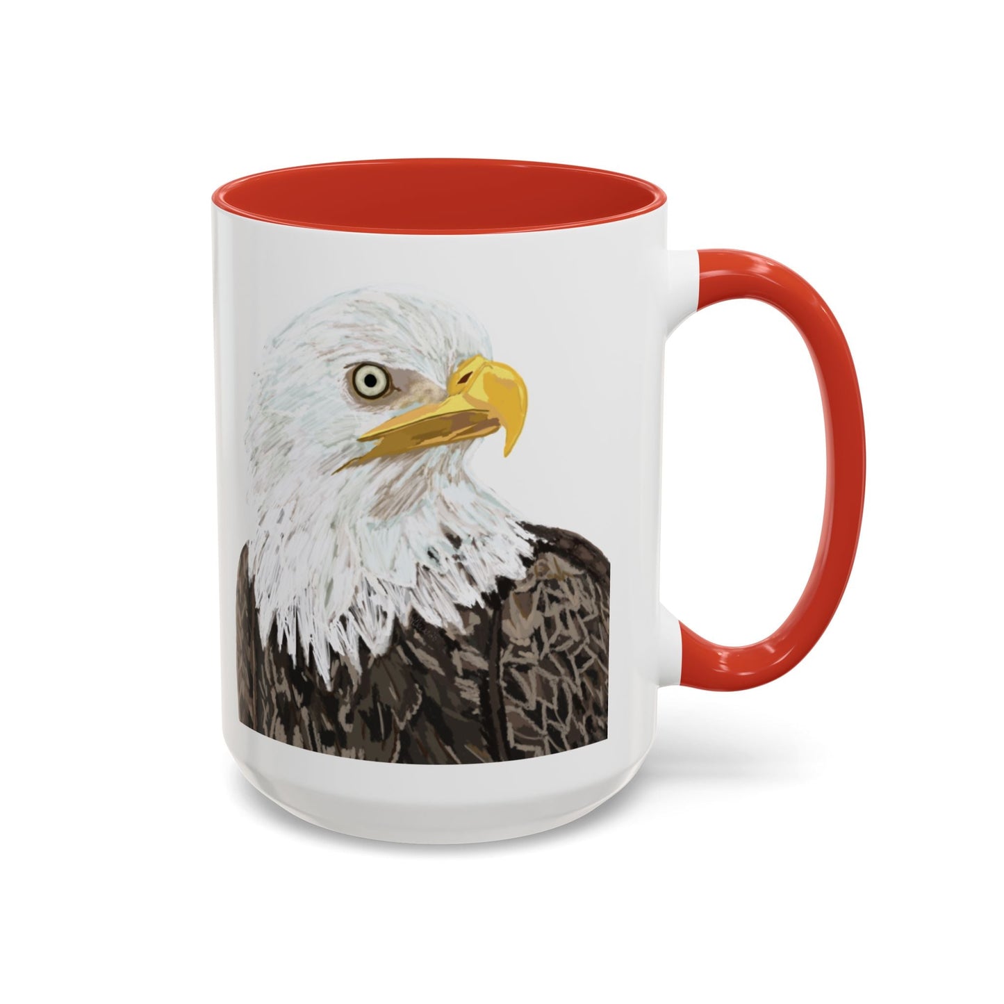Bald Eagle Two Tone Ceramic Mug - 11oz & 15oz - Blue Cava