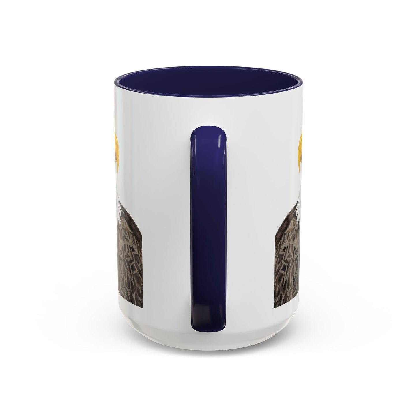 Bald Eagle Two Tone Ceramic Mug - 11oz & 15oz - Blue Cava