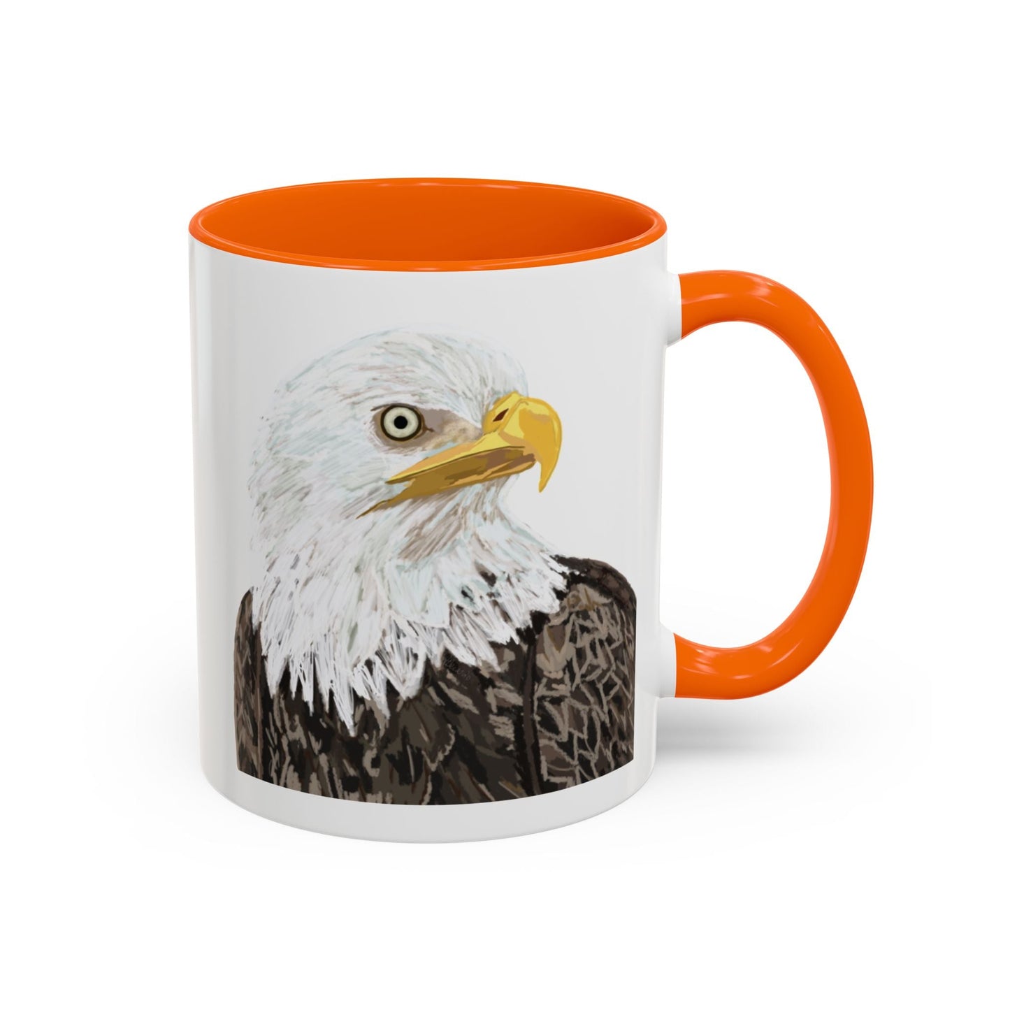 Bald Eagle Two Tone Ceramic Mug - 11oz & 15oz - Blue Cava