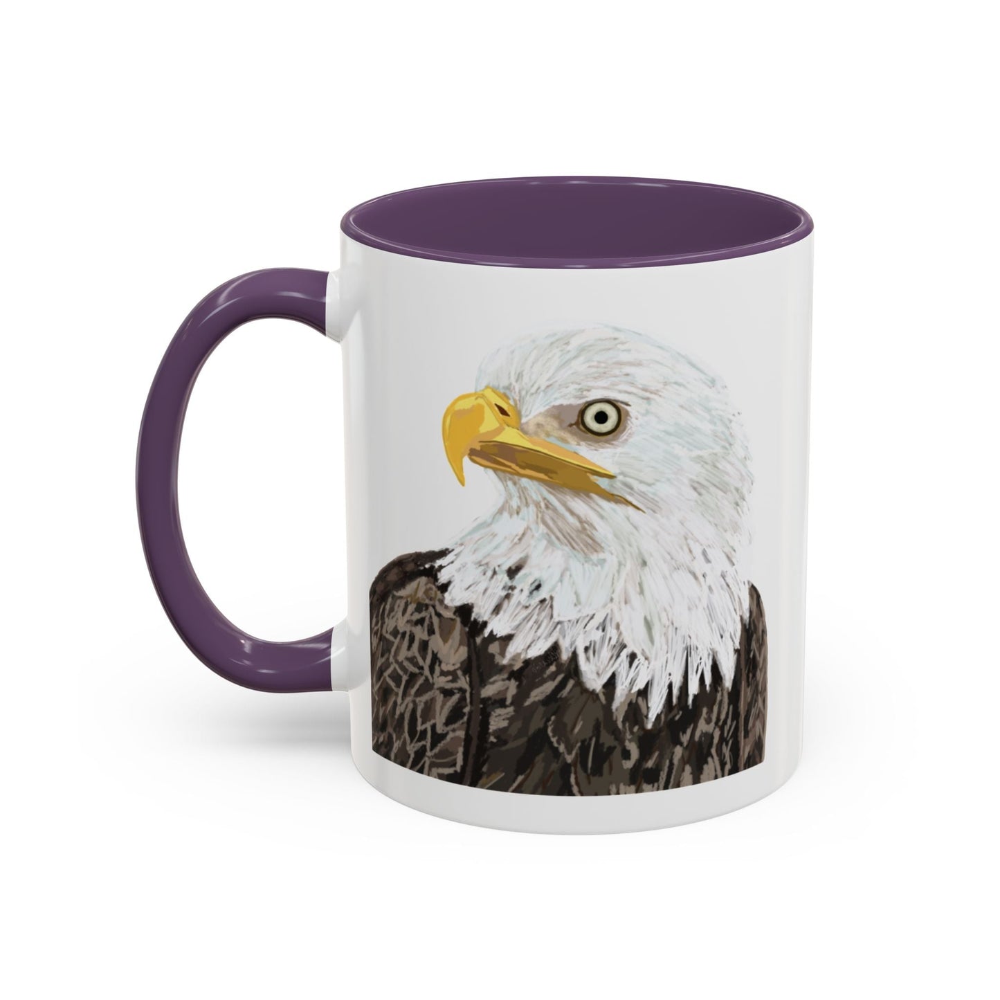 Bald Eagle Two Tone Ceramic Mug - 11oz & 15oz - Blue Cava