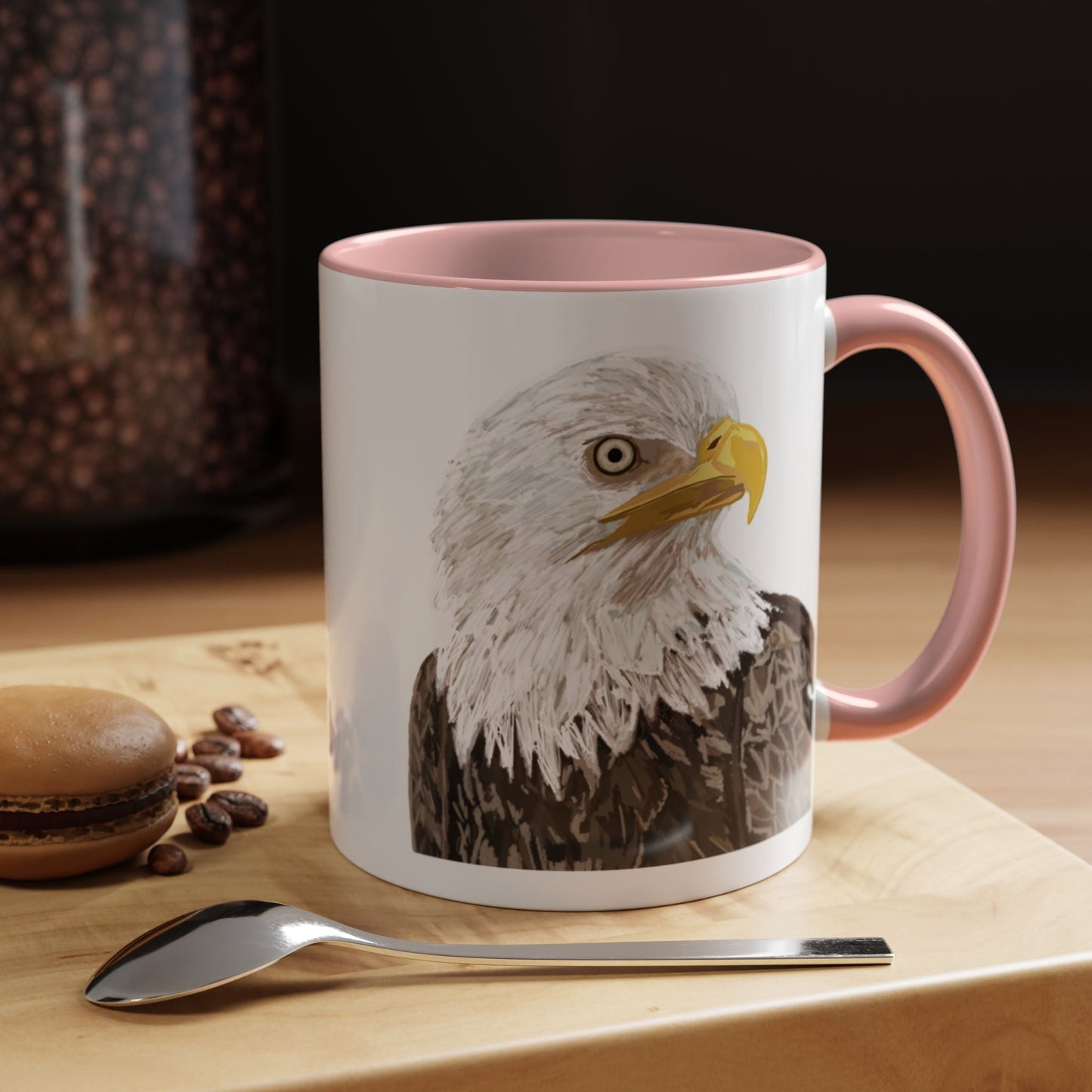 Bald Eagle Two Tone Ceramic Mug - 11oz & 15oz - Blue Cava