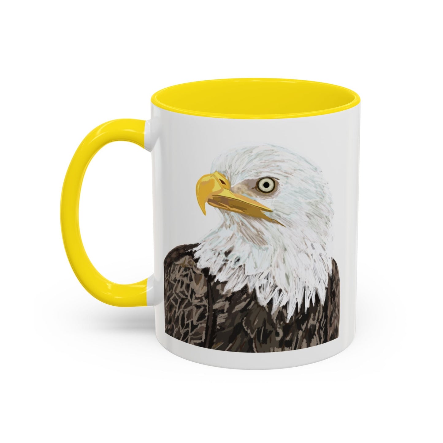 Bald Eagle Two Tone Ceramic Mug - 11oz & 15oz - Blue Cava