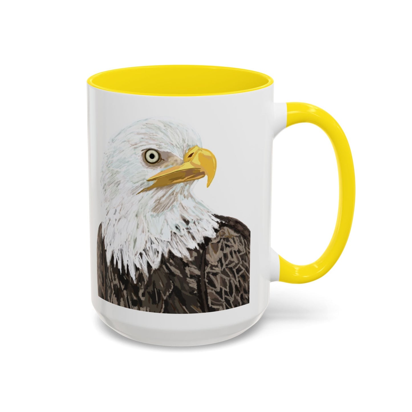 Bald Eagle Two Tone Ceramic Mug - 11oz & 15oz - Blue Cava
