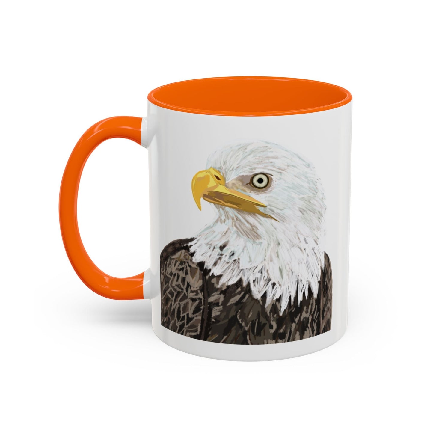 Bald Eagle Two Tone Ceramic Mug - 11oz & 15oz - Blue Cava